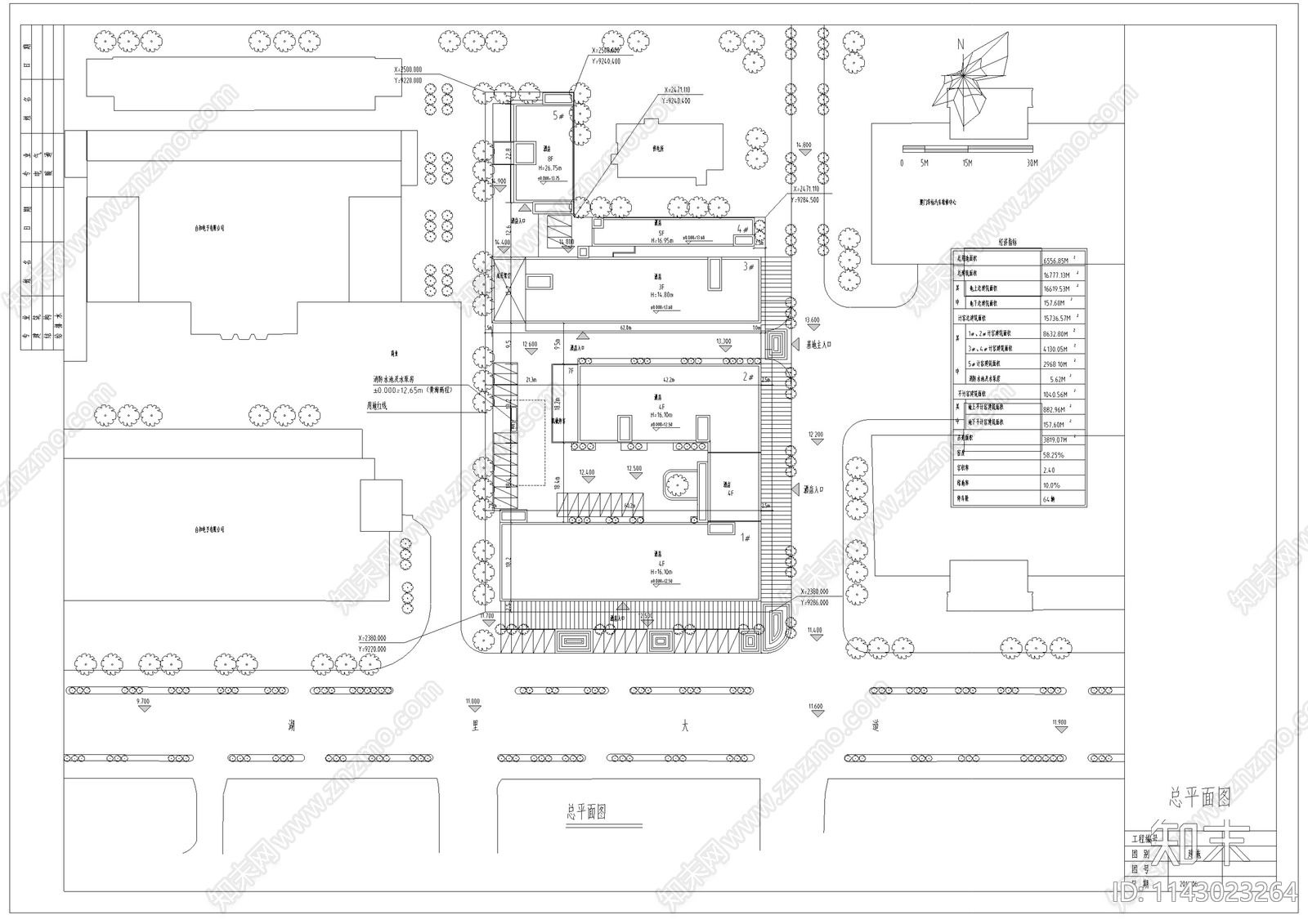 厦门现代风格厂房建筑cad施工图下载【ID:1143023264】