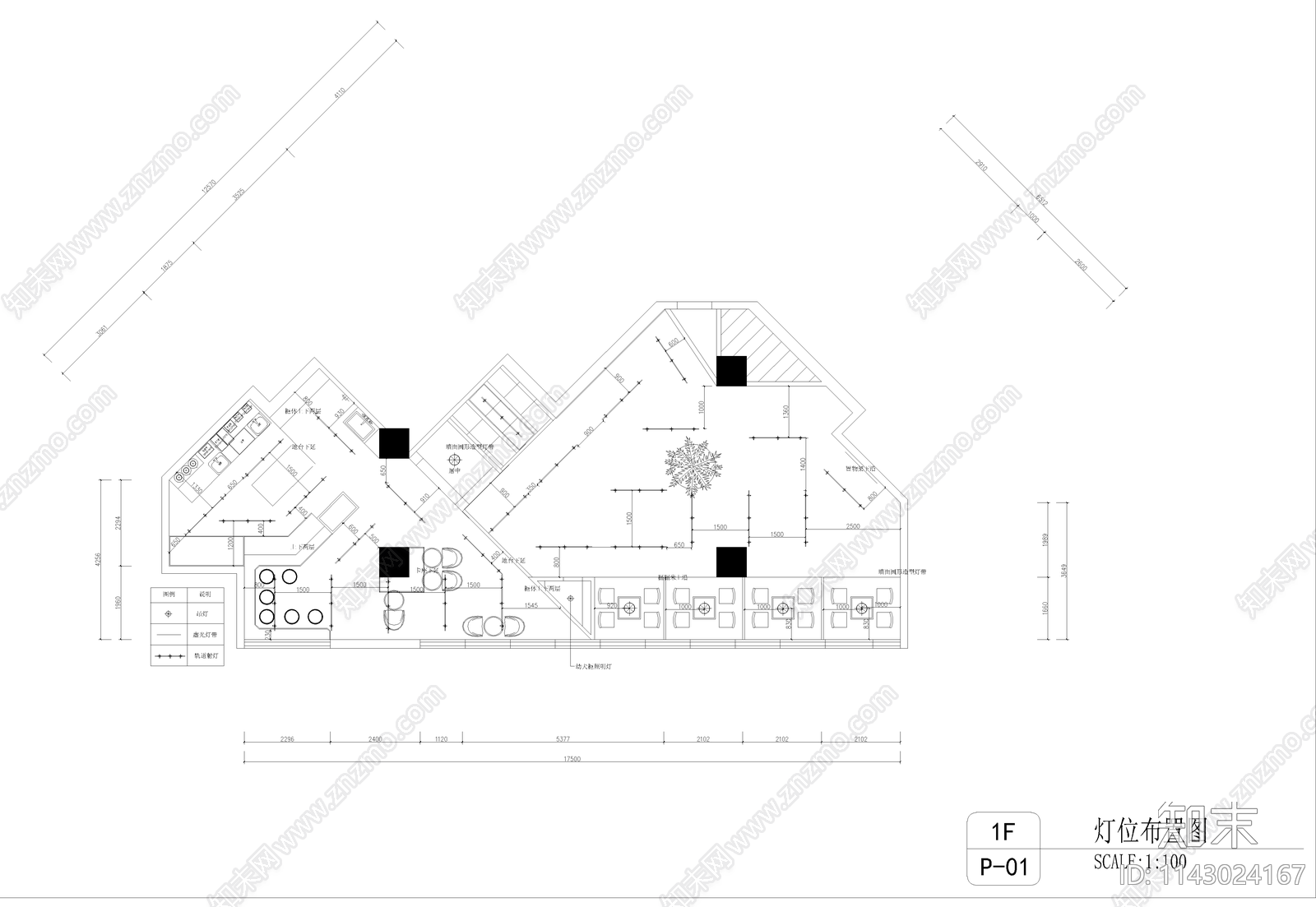 全套宠物会所cad施工图下载【ID:1143024167】