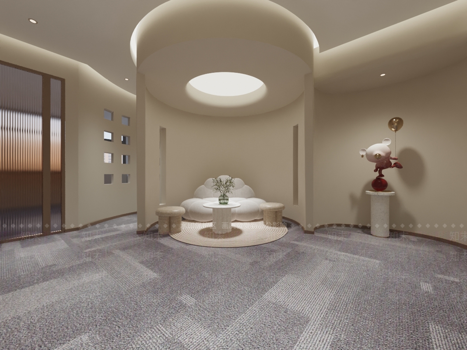 美容SPA店接待区3D模型下载【ID:1143038143】