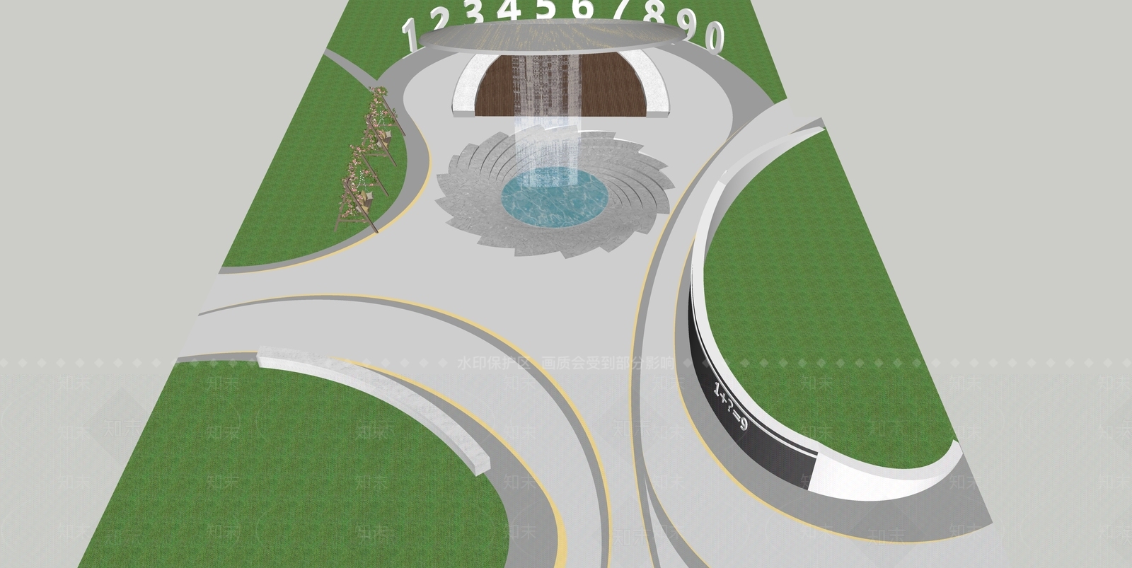 现代数学主题公园SU模型下载【ID:1143039335】