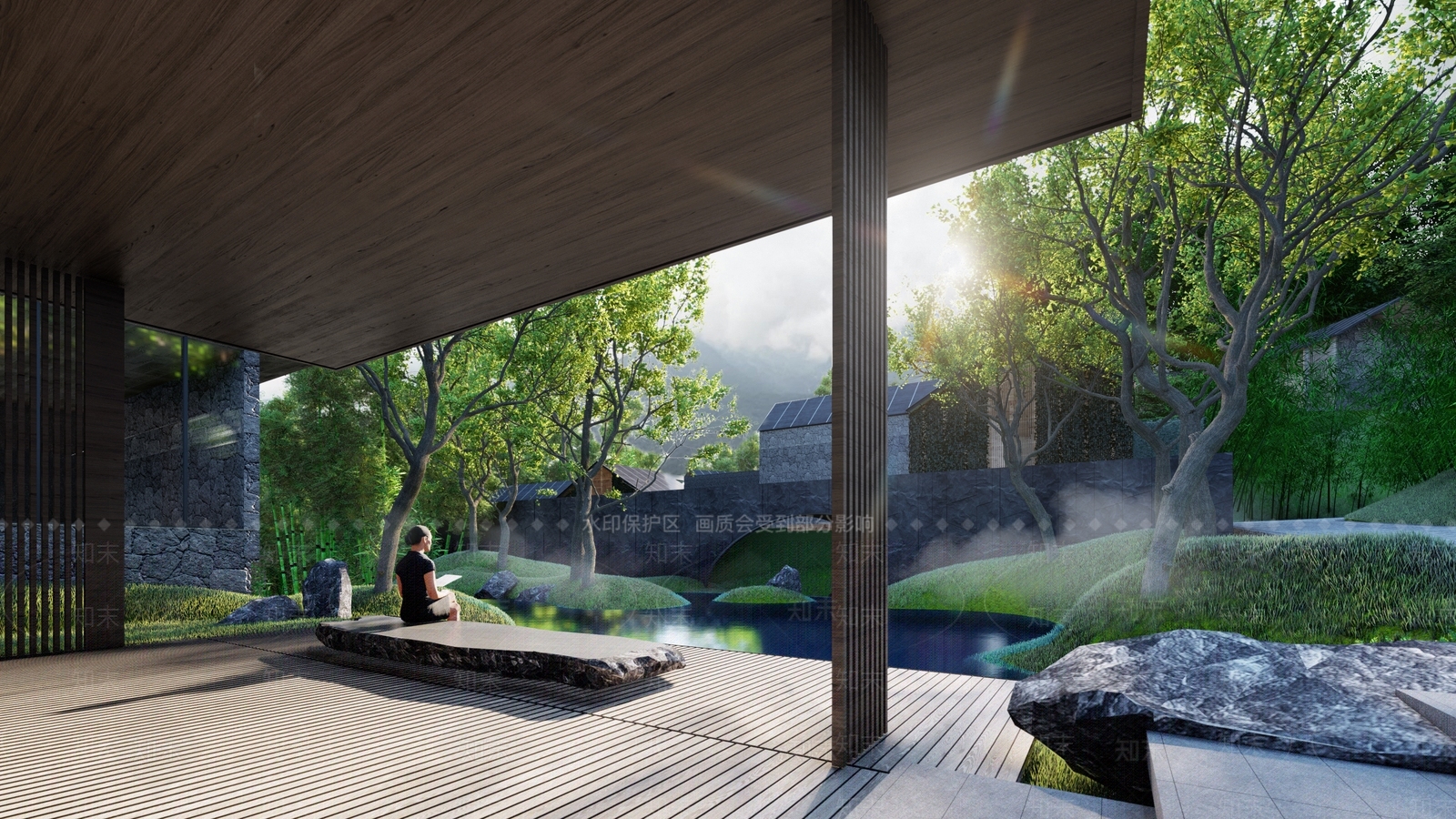 现代山地度假村SU模型下载【ID:1143045914】