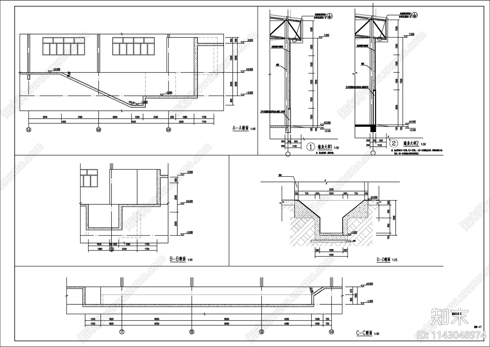 某养殖场粪污处理站建筑cad施工图下载【ID:1143048974】