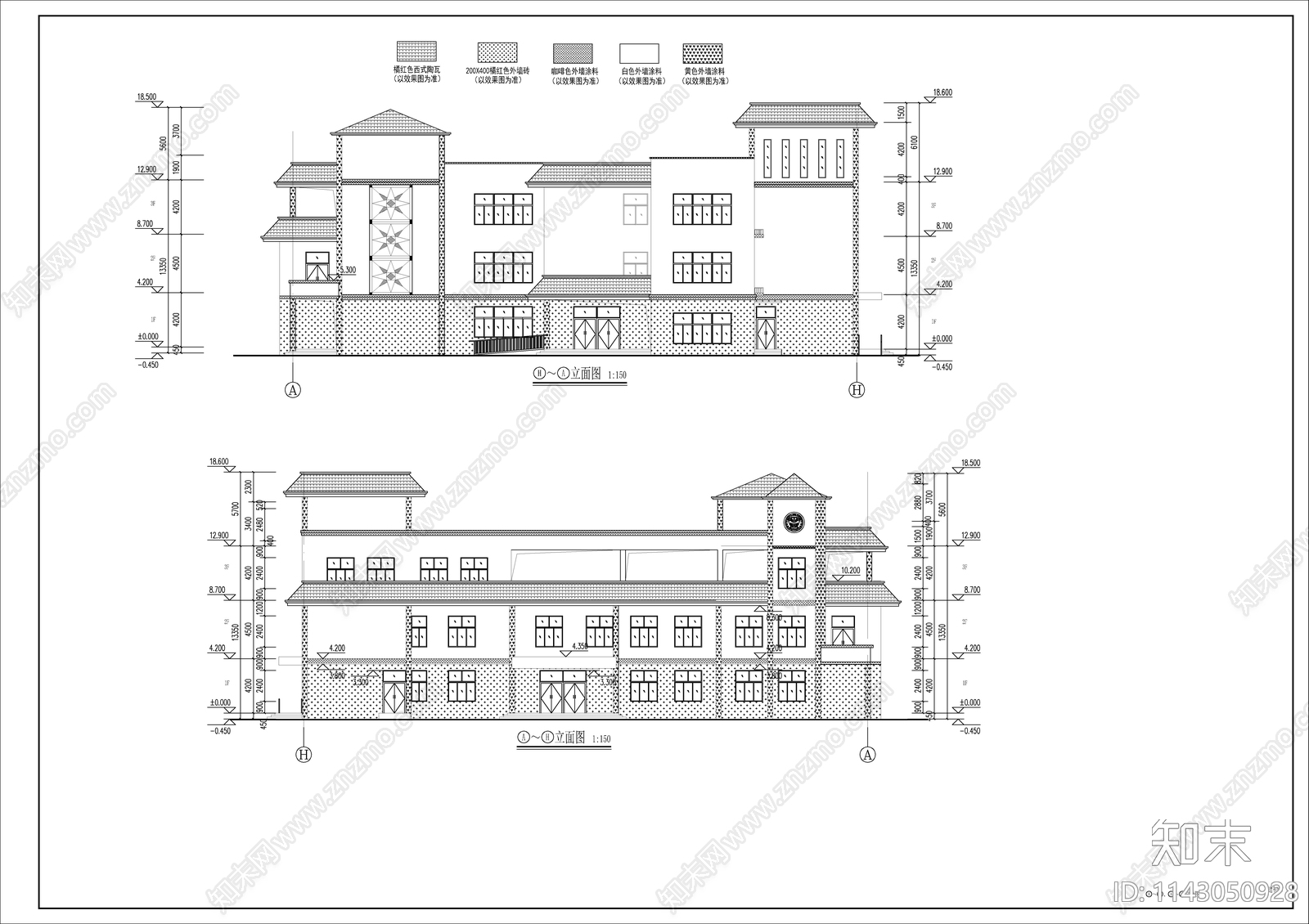 某高校食堂建筑cad施工图下载【ID:1143050928】