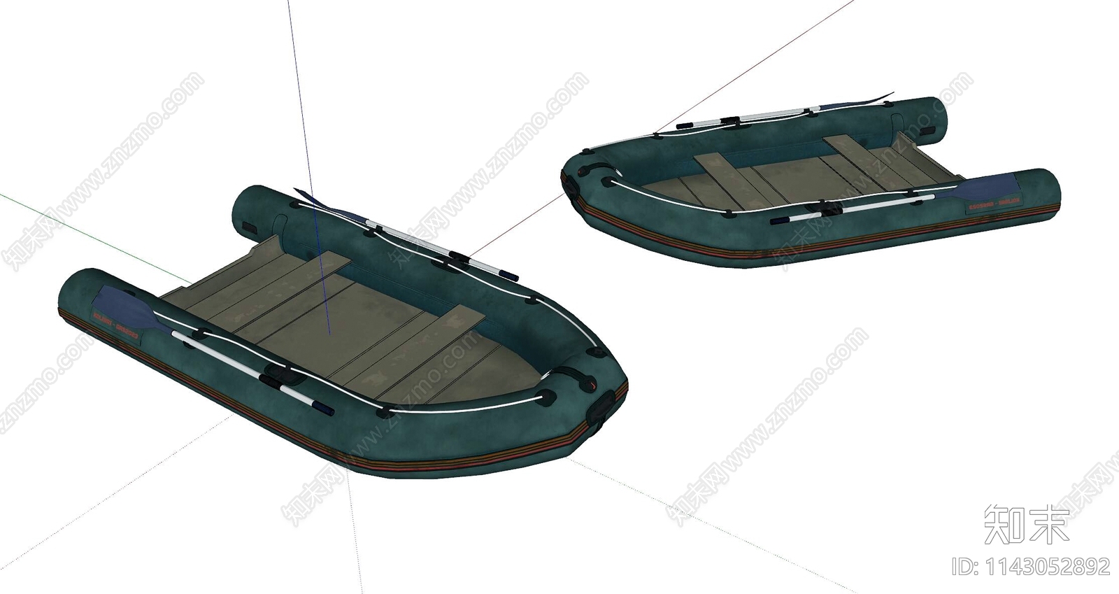 充气船SU模型下载【ID:1143052892】