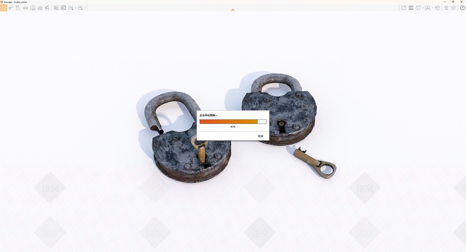 现代老旧钥匙SU模型下载【ID:1143053032】