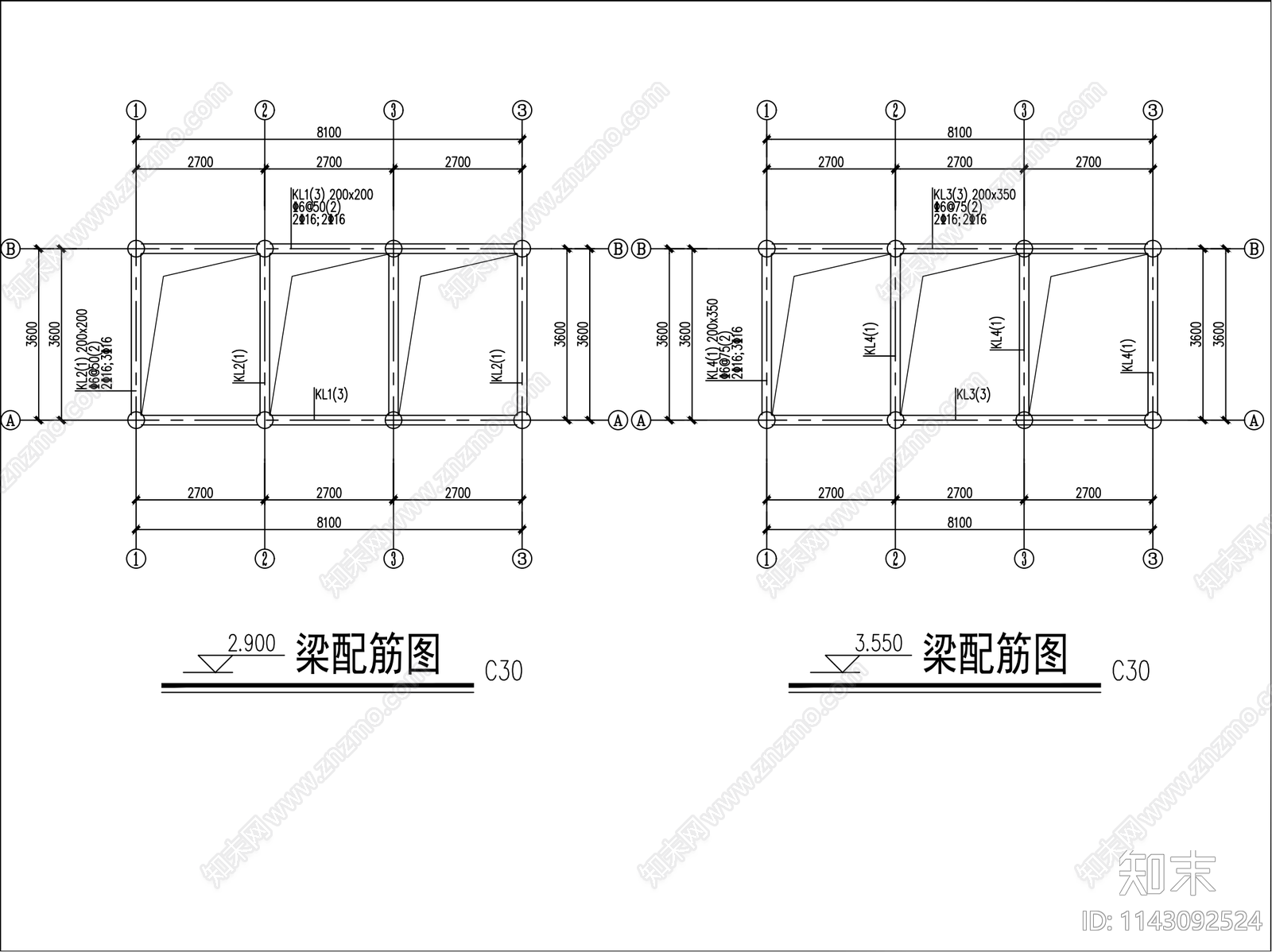 仿古休闲连廊详图施工图下载【ID:1143092524】