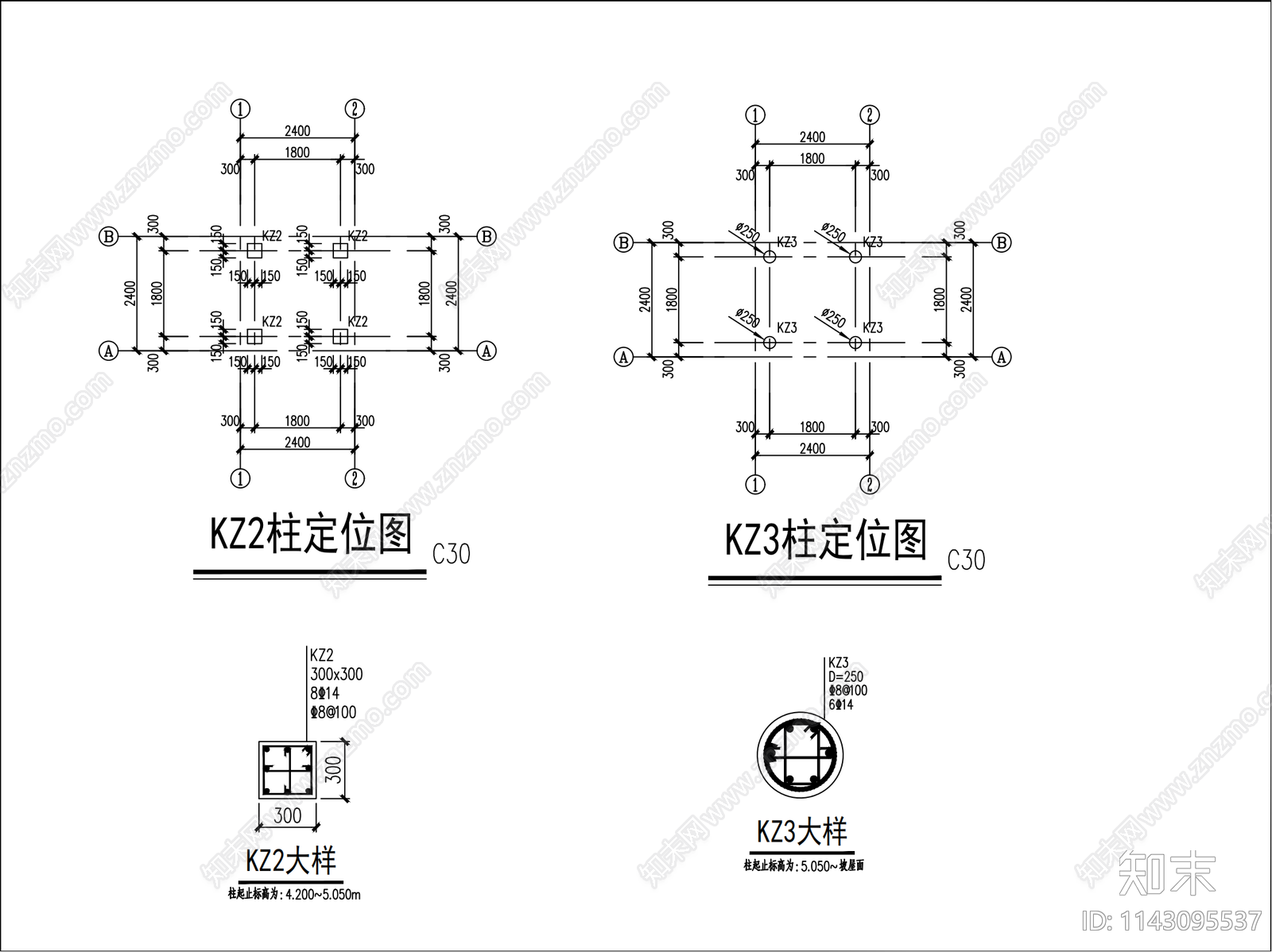 阙楼古建筑cad施工图下载【ID:1143095537】
