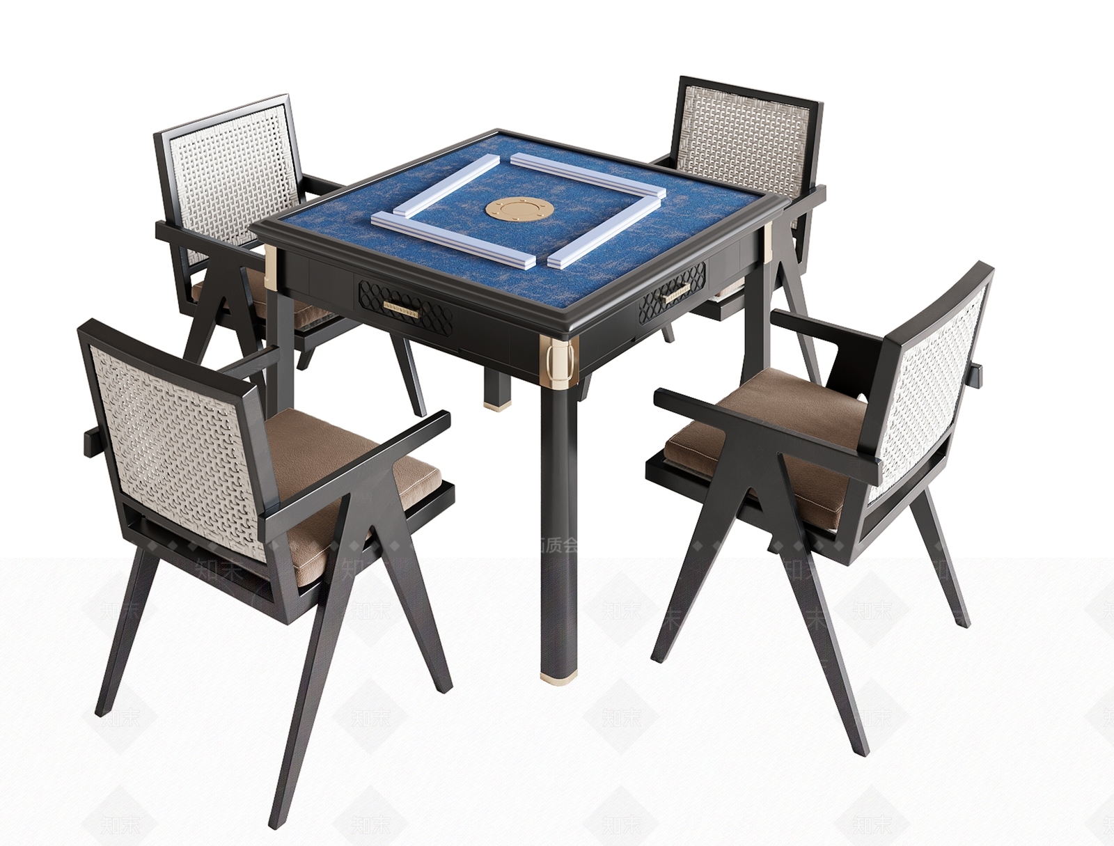 现代麻将桌3D模型下载【ID:1143095905】