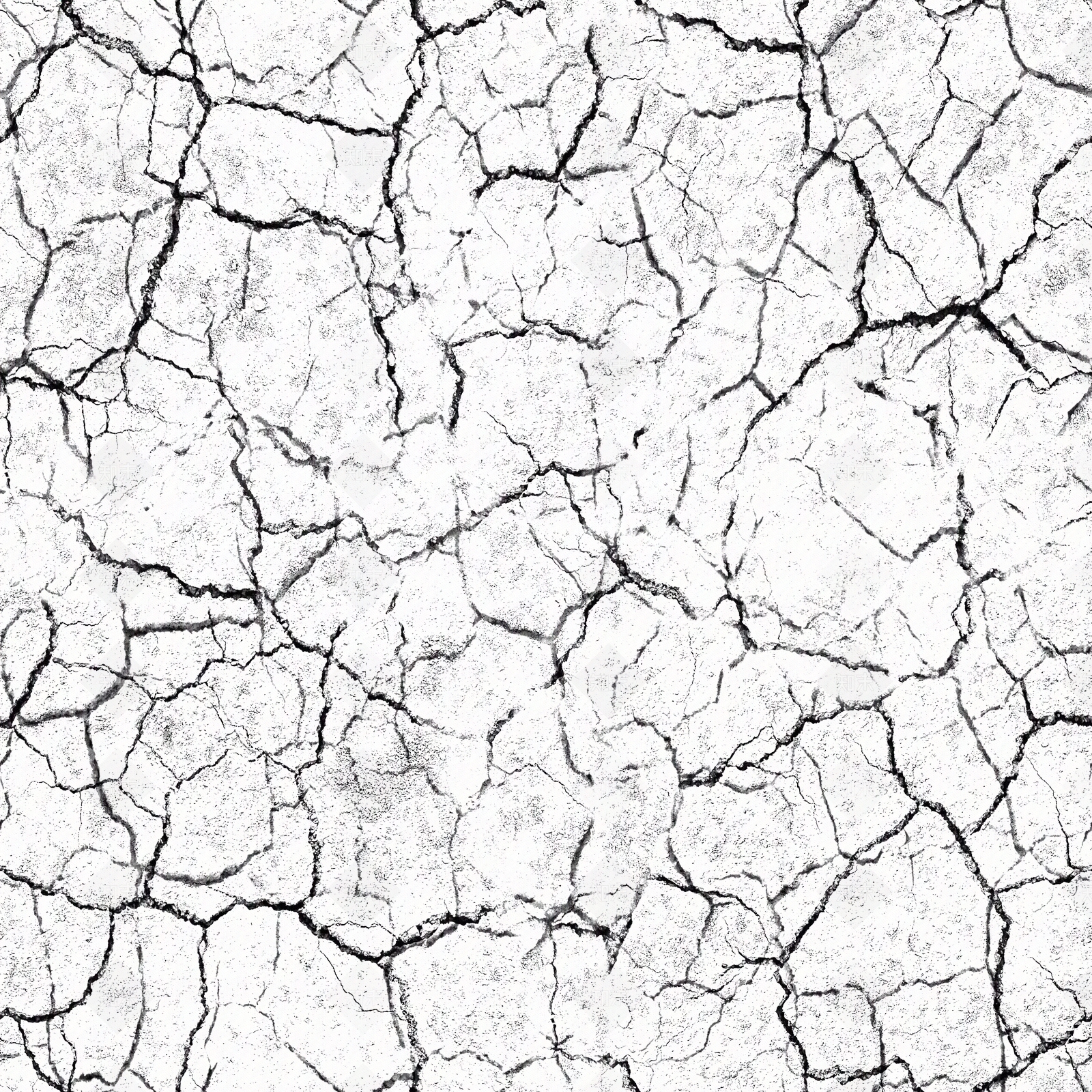 干旱裂纹龟裂黑白凹凸置换贴图贴图下载【ID:1143096350】