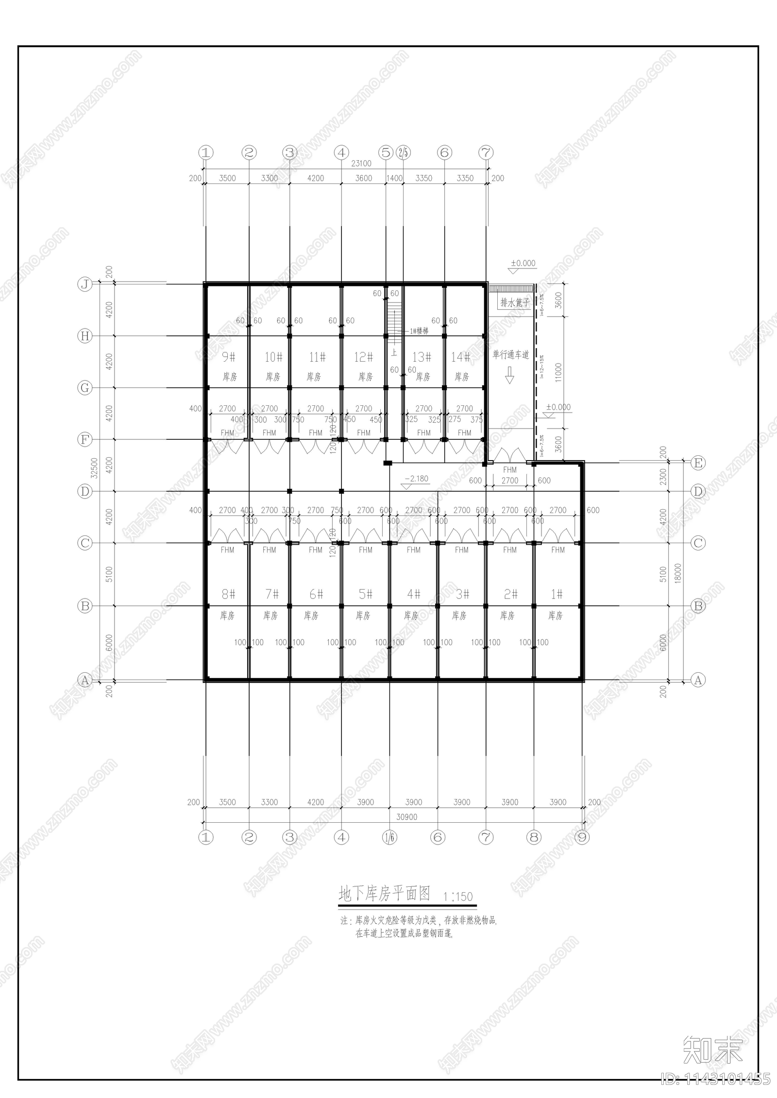 仿古清式建筑cad施工图下载【ID:1143101455】