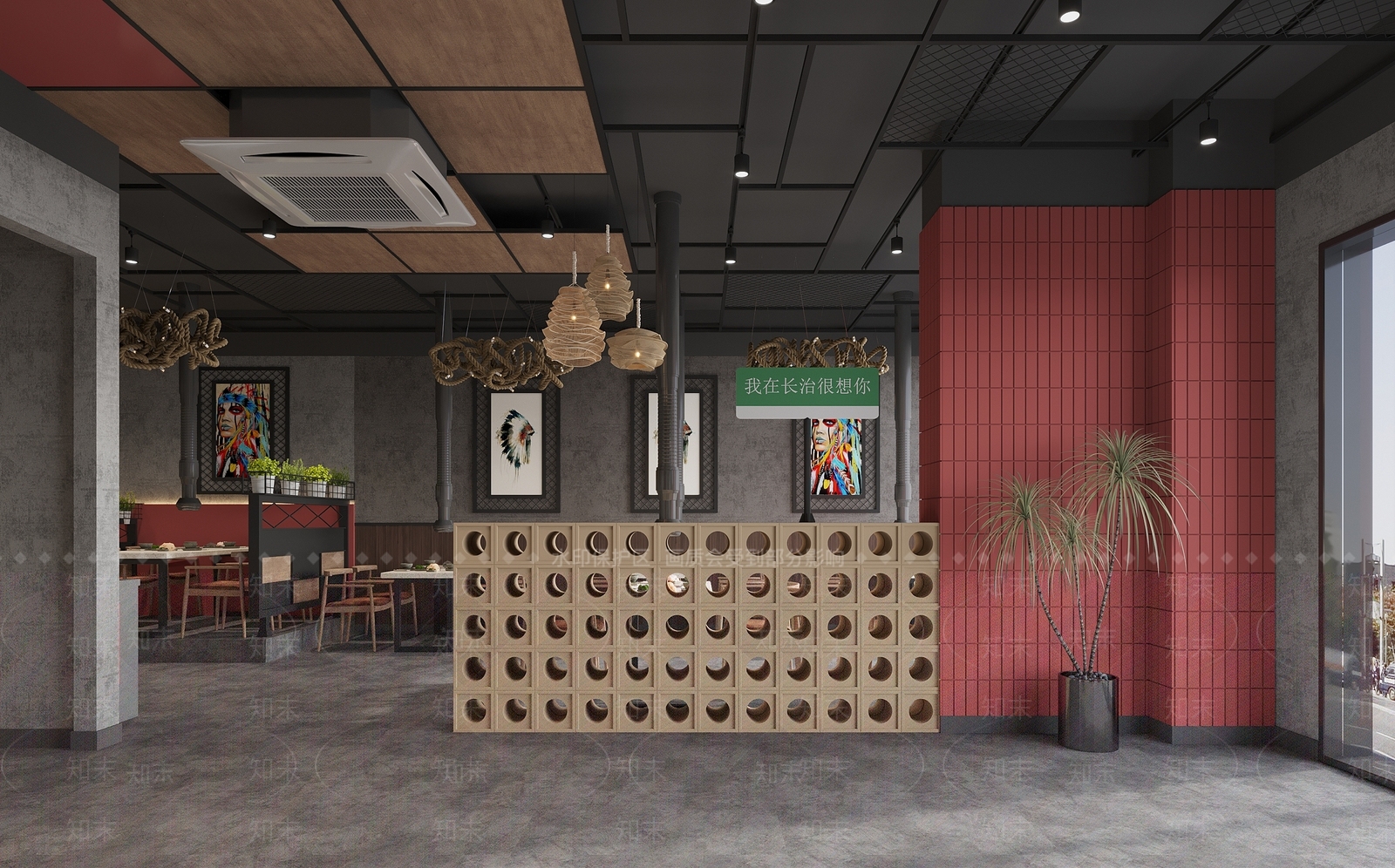 火锅店3D模型下载【ID:1143103599】