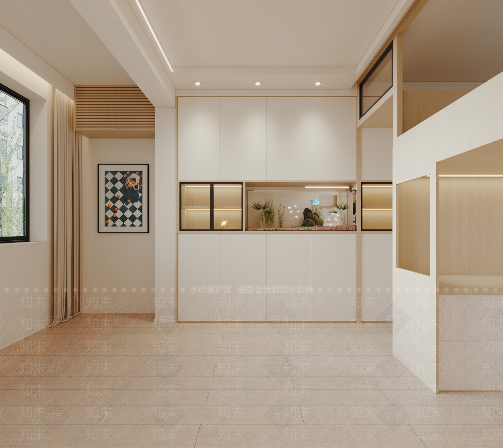 现代单身公寓3D模型下载【ID:1143103523】