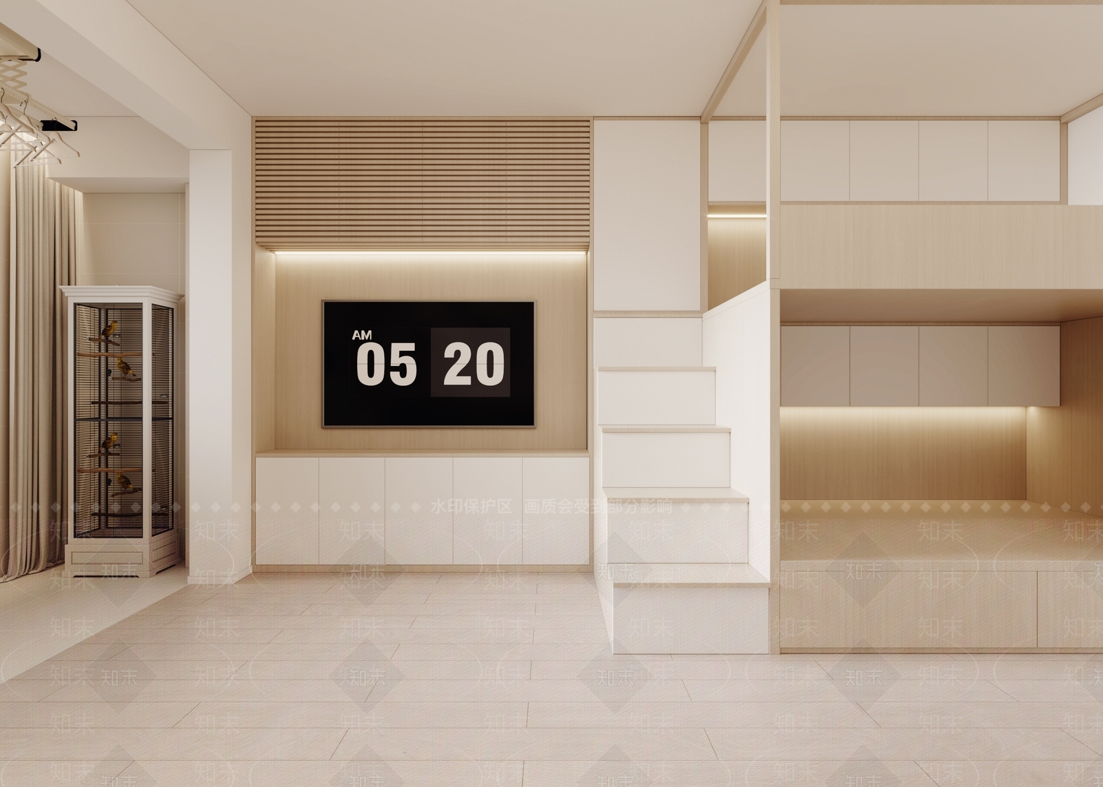 现代单身公寓3D模型下载【ID:1143103507】