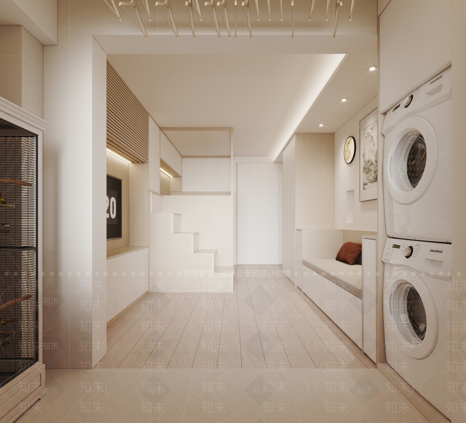 现代单身公寓3D模型下载【ID:1143103507】