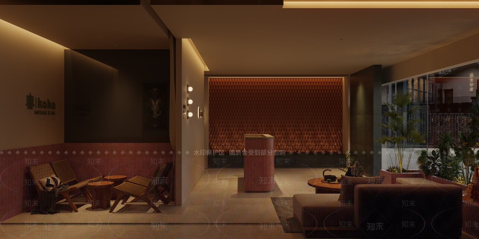 足浴店3D模型下载【ID:1213971593】