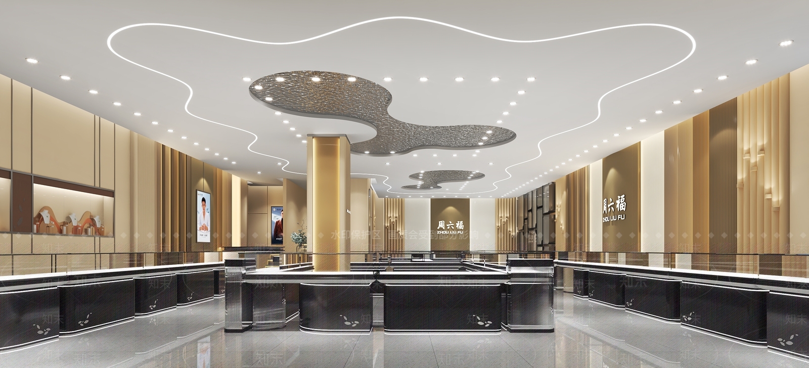 周六福珠宝店3D模型下载【ID:1143120788】