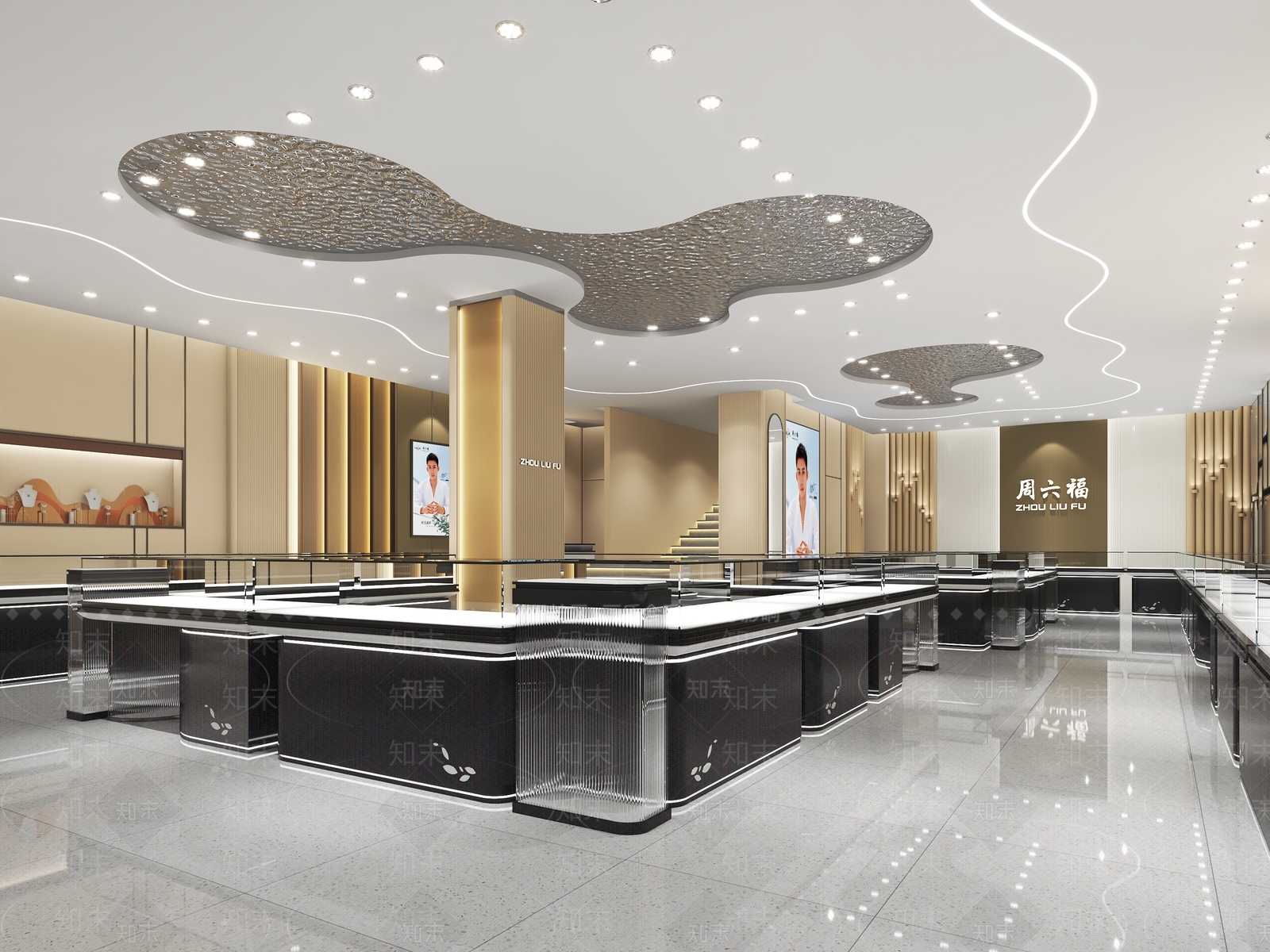 周六福珠宝店3D模型下载【ID:1143120788】