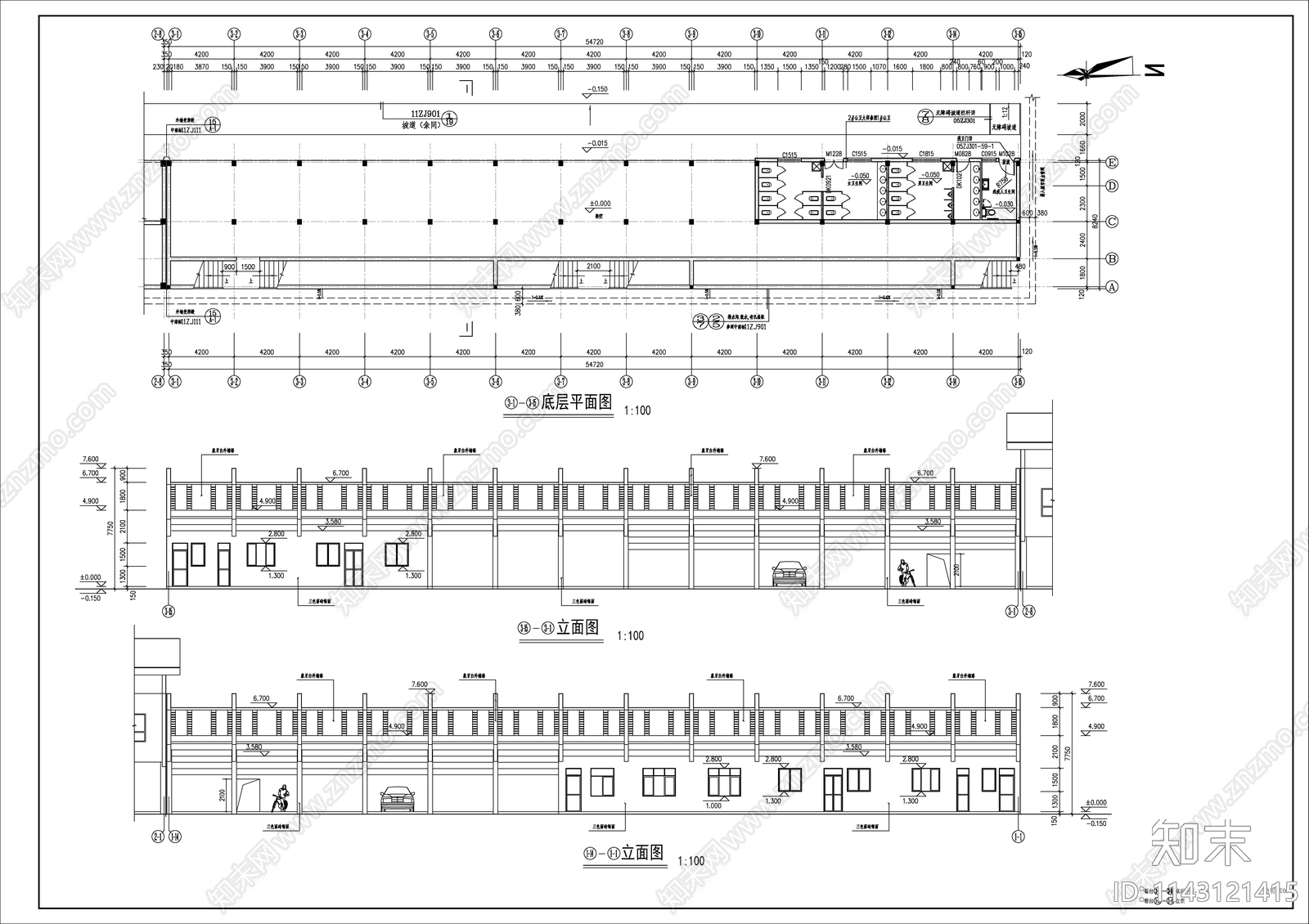 某高校400米标准运动场田径场施工图下载【ID:1143121415】