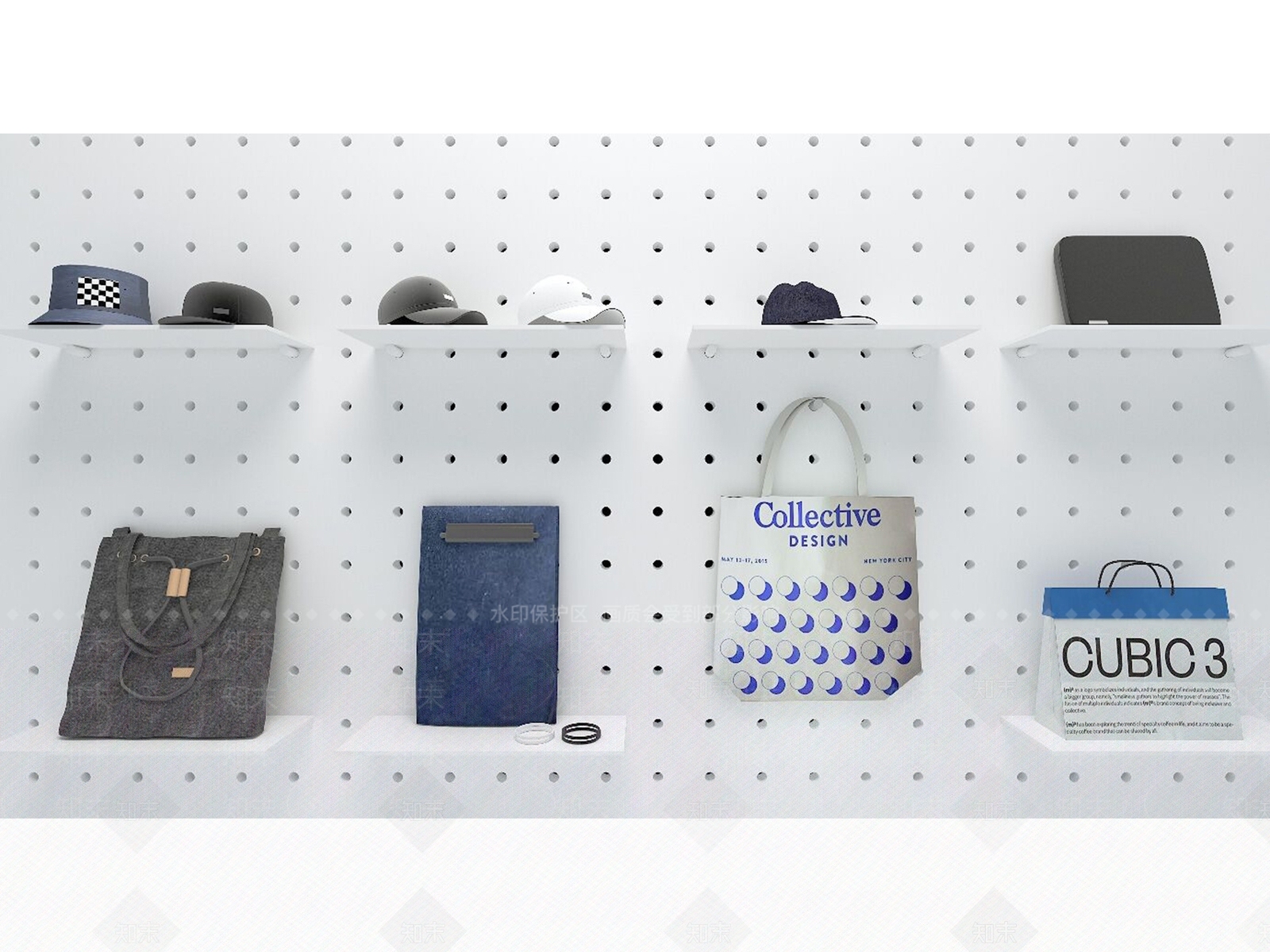 现代帽子3D模型下载【ID:1143128507】