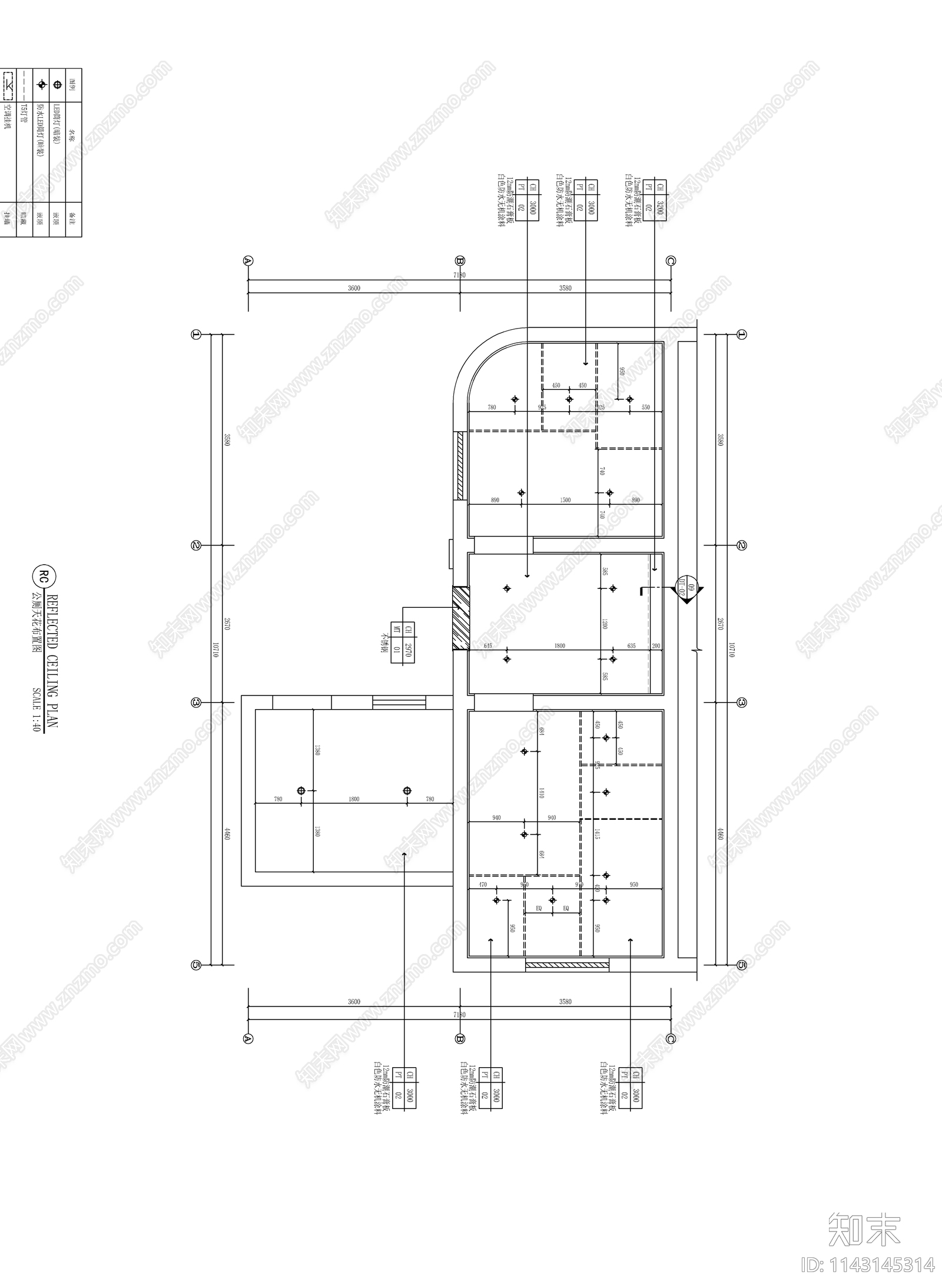 公厕公共卫生间cad施工图下载【ID:1143145314】