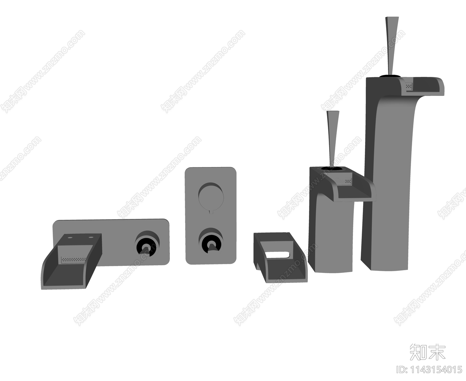现代水龙头SU模型下载【ID:1143154015】