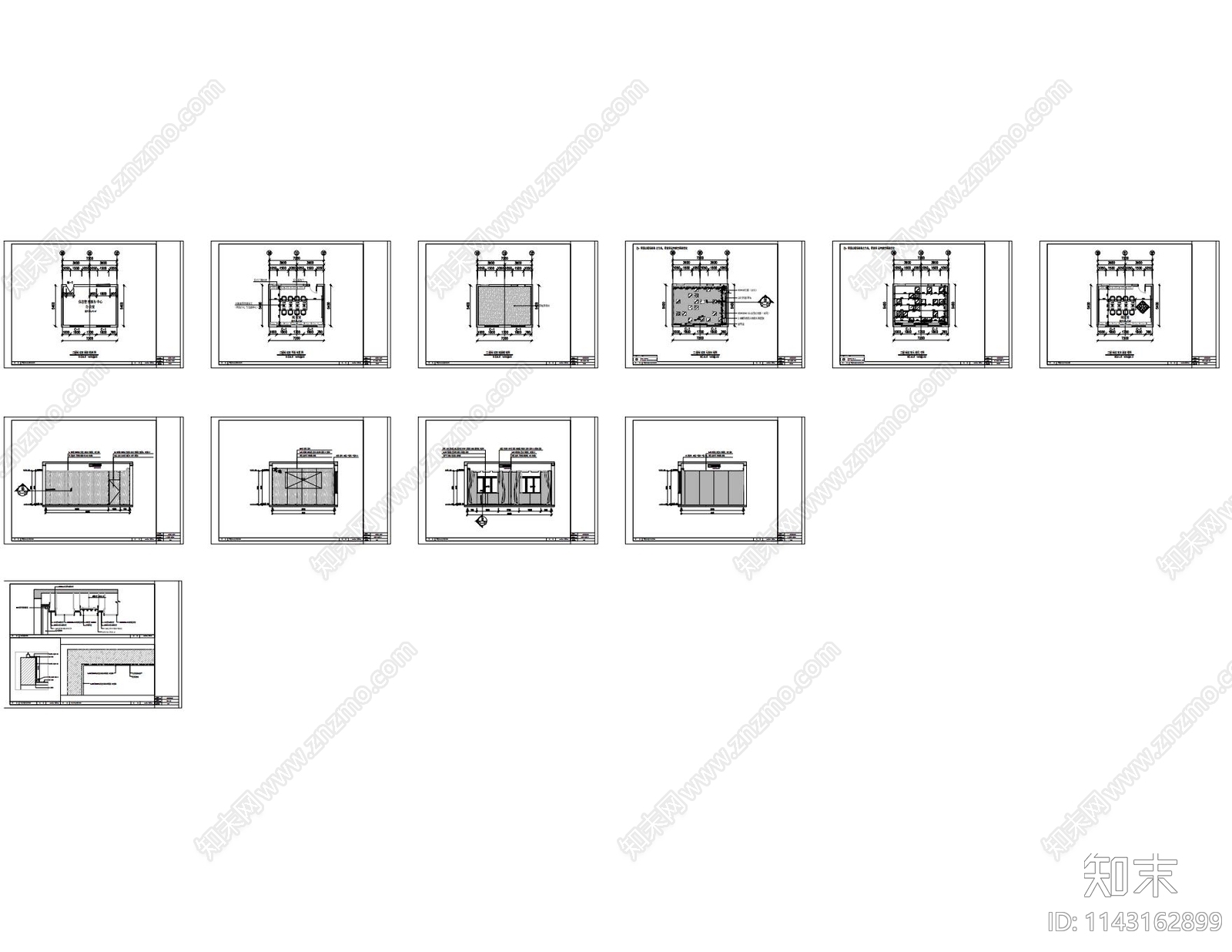 小型阅读室施工图下载【ID:1143162899】