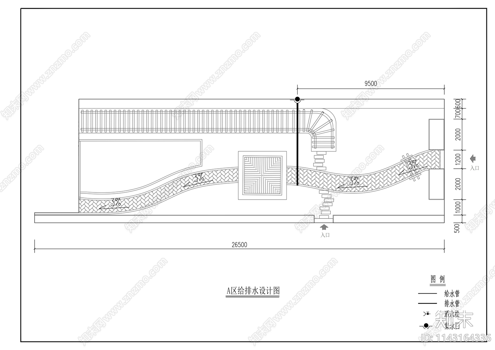 小型屋顶花园景观cad施工图下载【ID:1143164336】