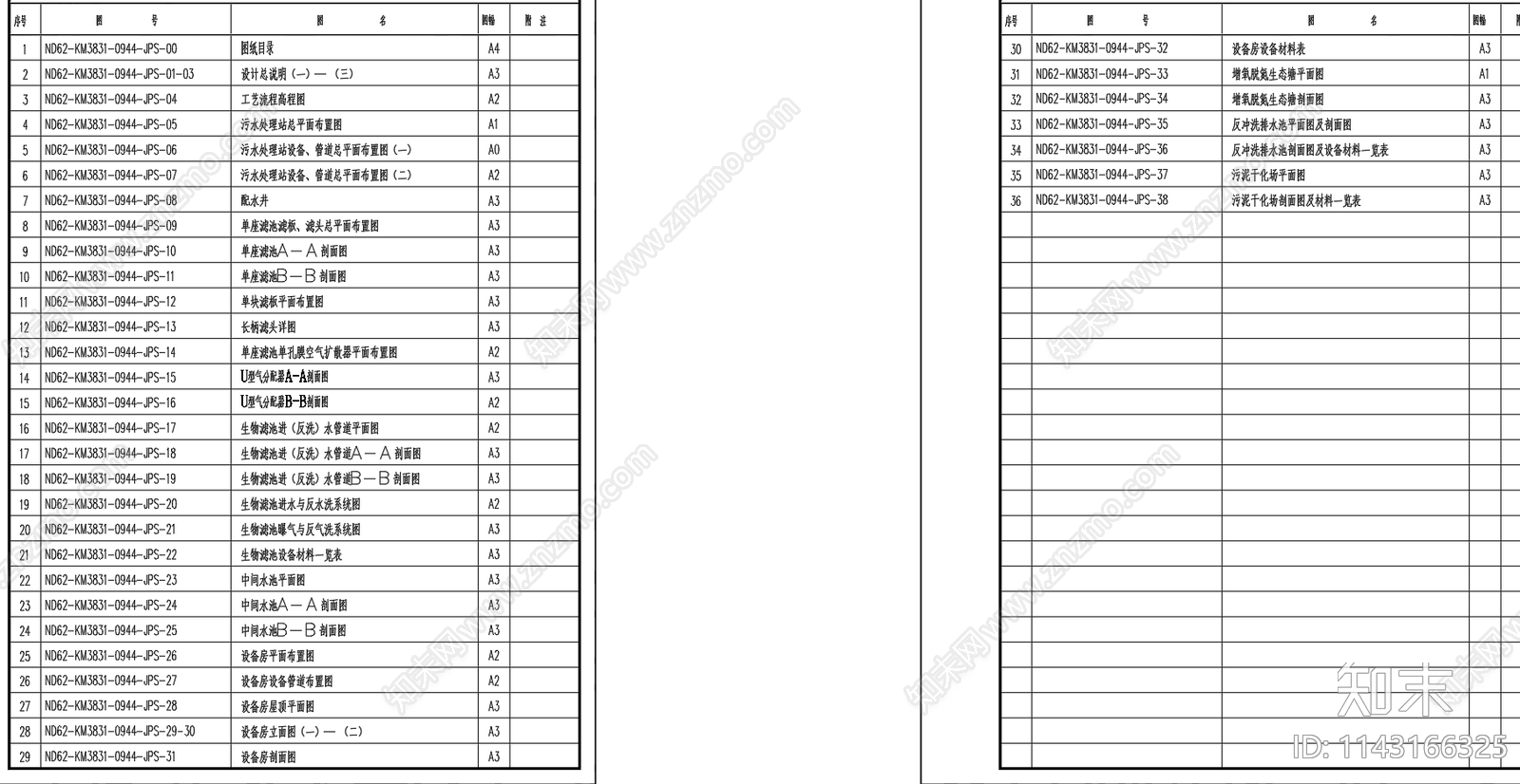 增氧脱氮生态塘水产养殖废水处理工艺cad施工图下载【ID:1143166325】