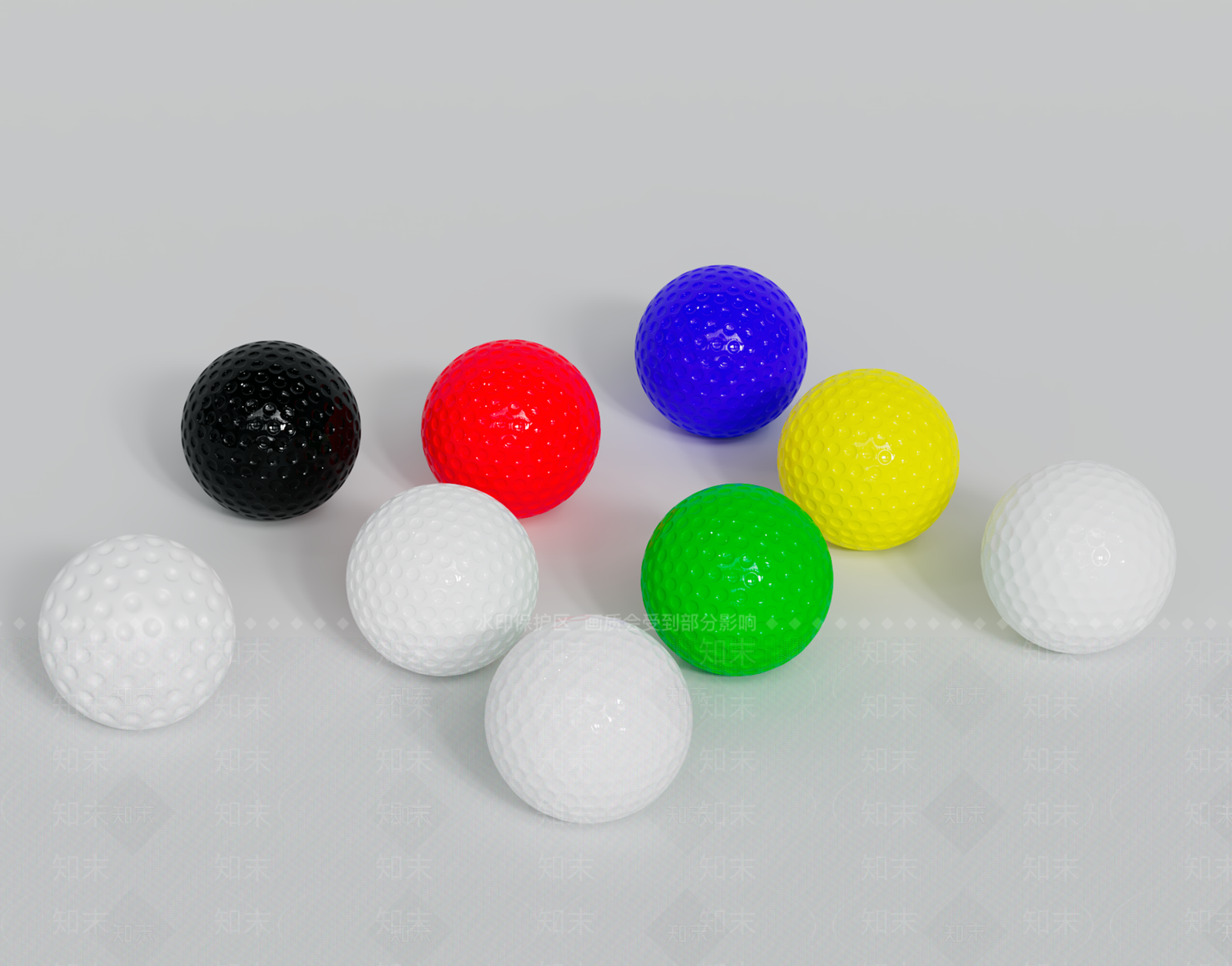 高尔夫球SU模型下载【ID:1143175320】