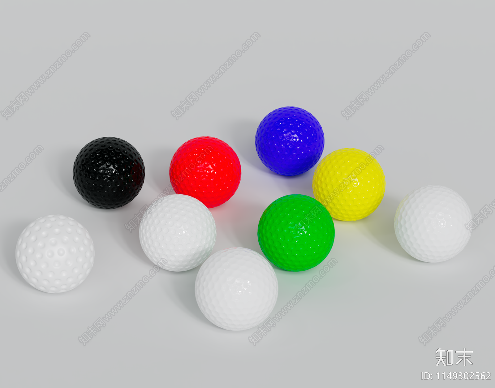 高尔夫球3D模型下载【ID:1149302562】