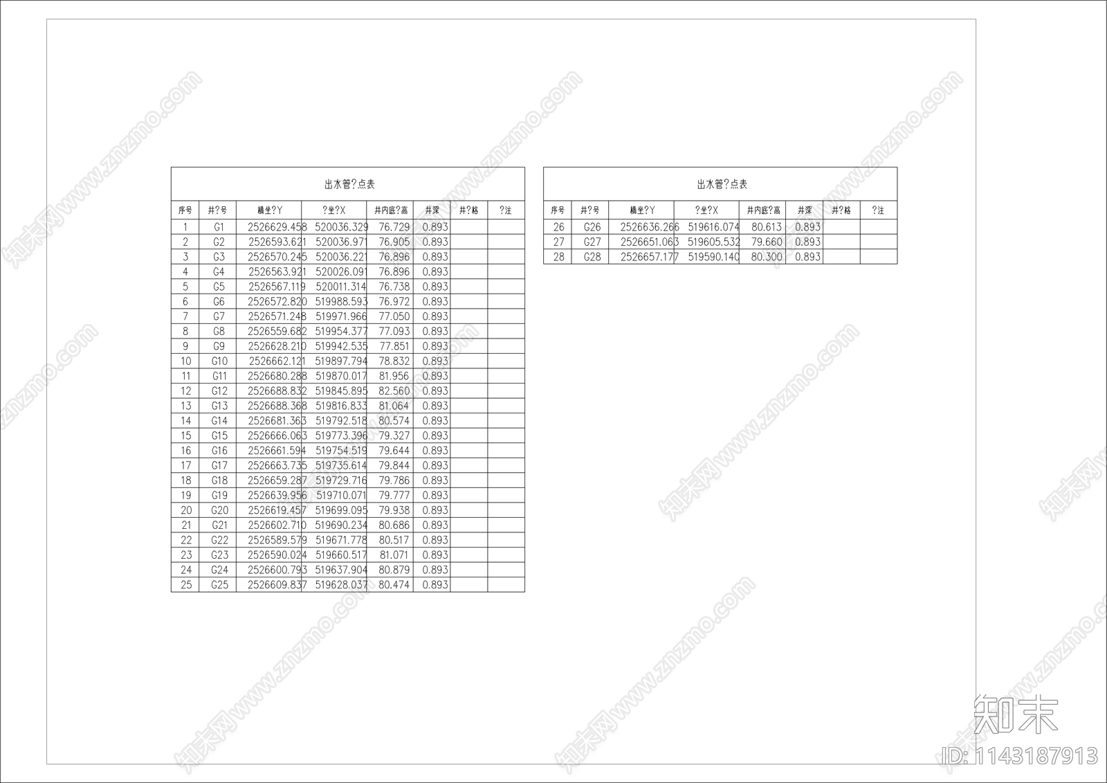 某大学活水泵站工艺cad施工图下载【ID:1143187913】