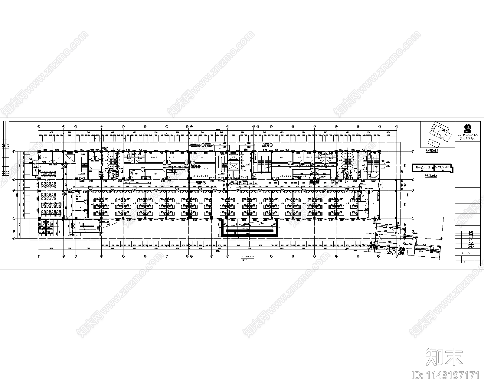 医院住院楼建筑cad施工图下载【ID:1143197171】