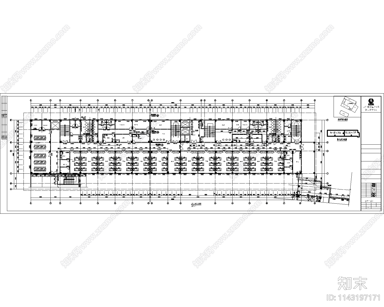 医院住院楼建筑cad施工图下载【ID:1143197171】