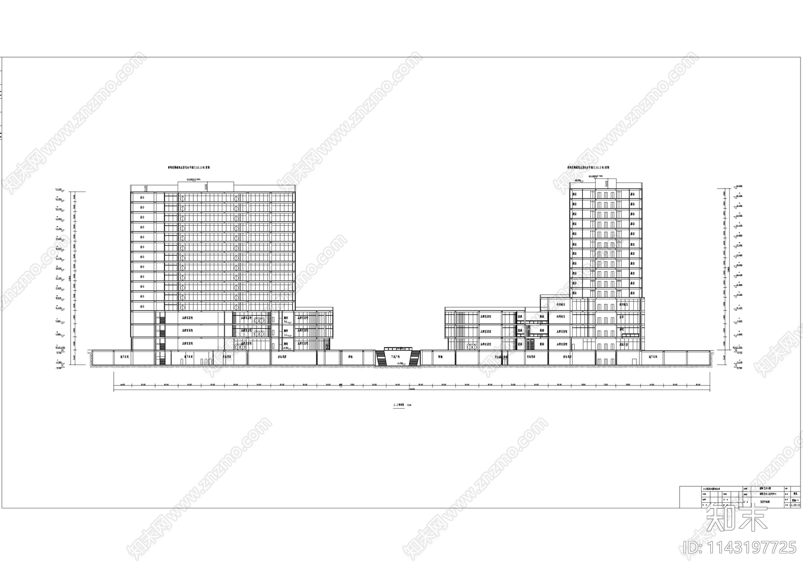 家具城建筑cad施工图下载【ID:1143197725】