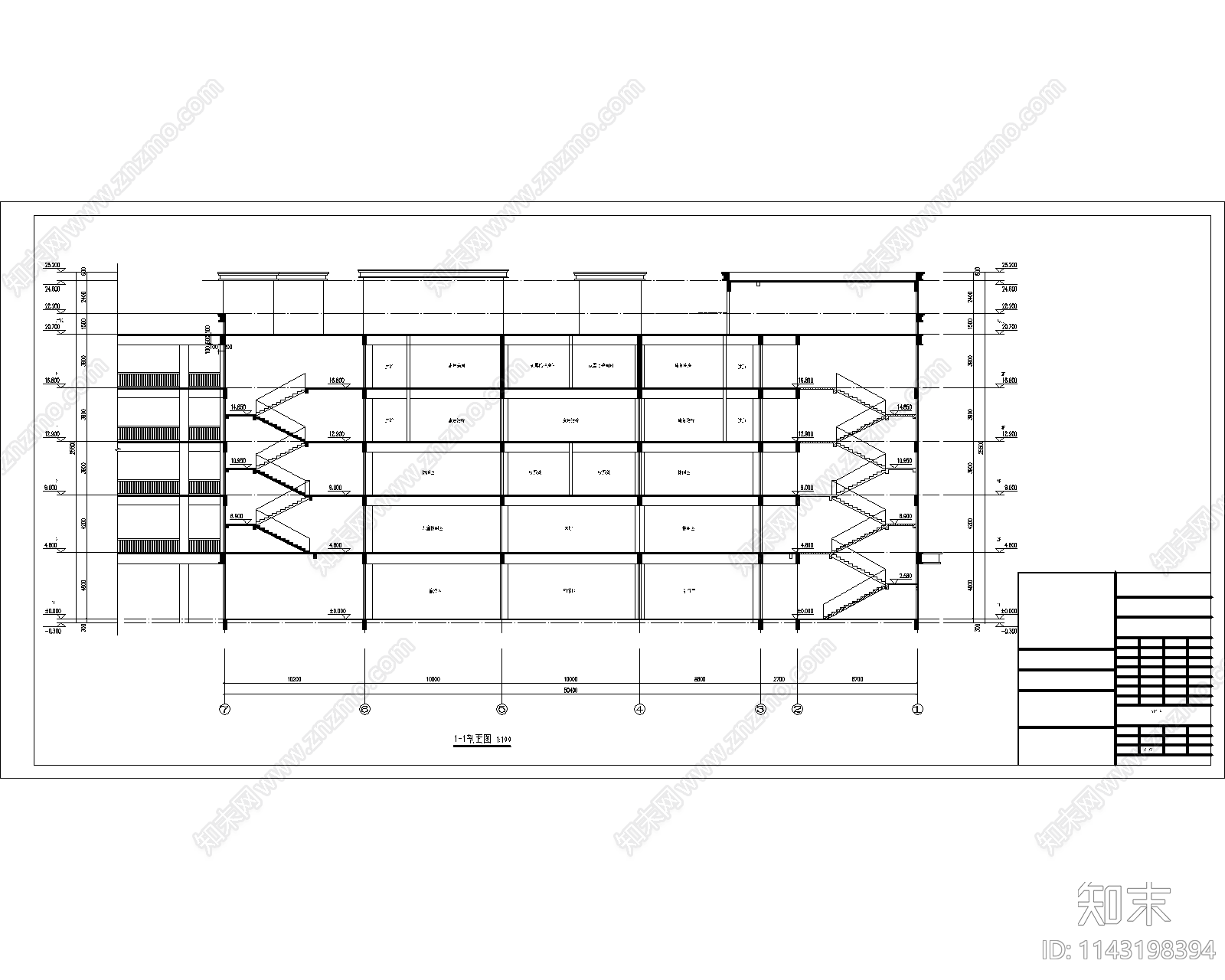 医院门诊建筑cad施工图下载【ID:1143198394】