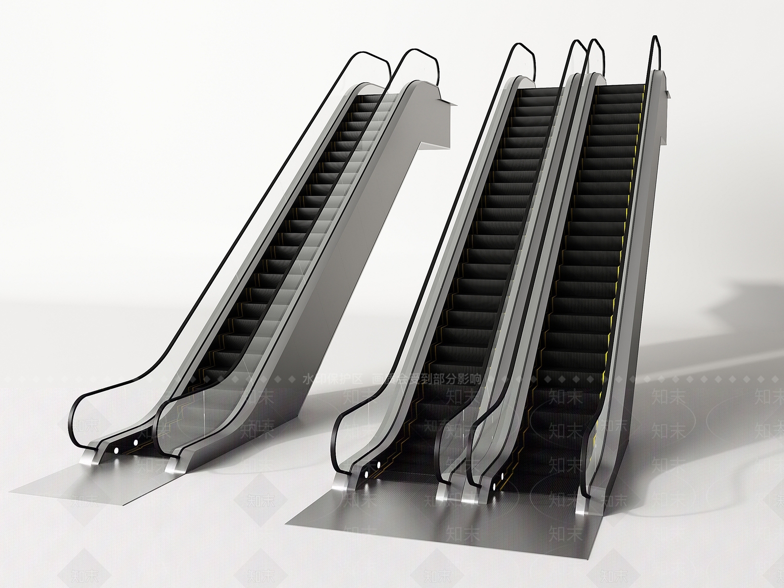 现代扶梯3D模型下载【ID:1143198545】