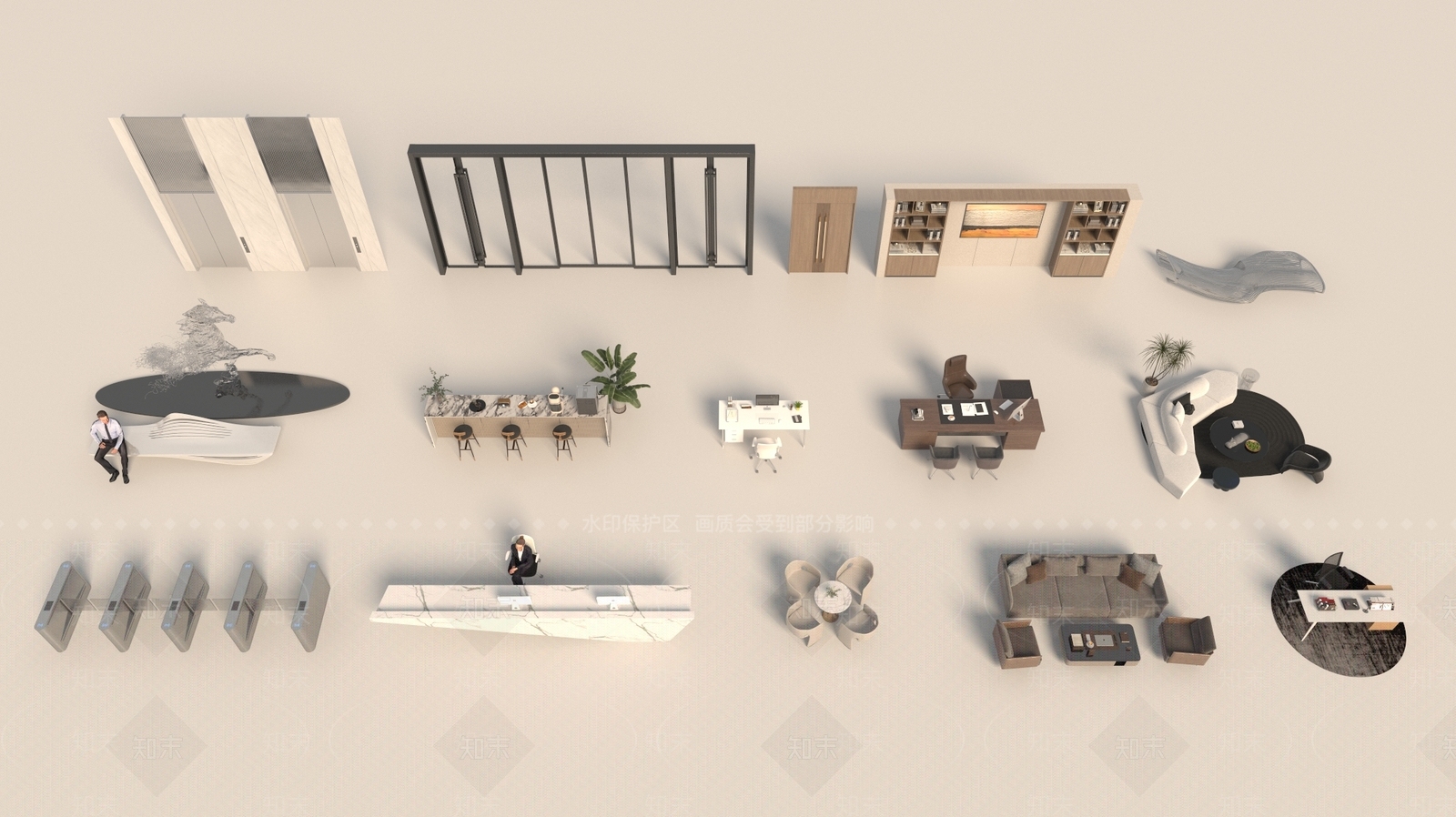 电梯门3D模型下载【ID:1143216500】