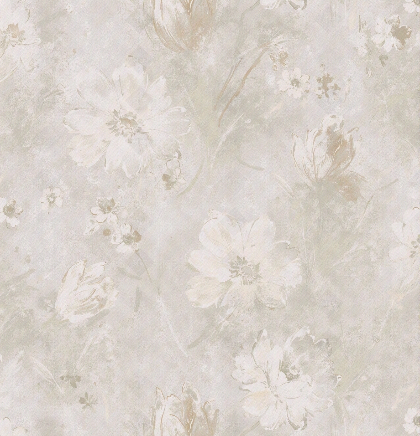 米色花纹墙布贴图下载【ID:1195379517】