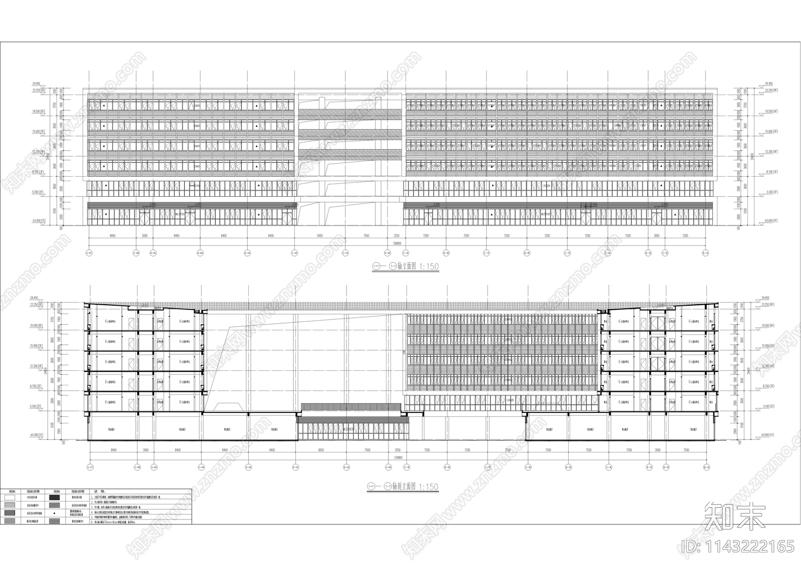 北师大淮南实验学校建筑cad施工图下载【ID:1143222165】