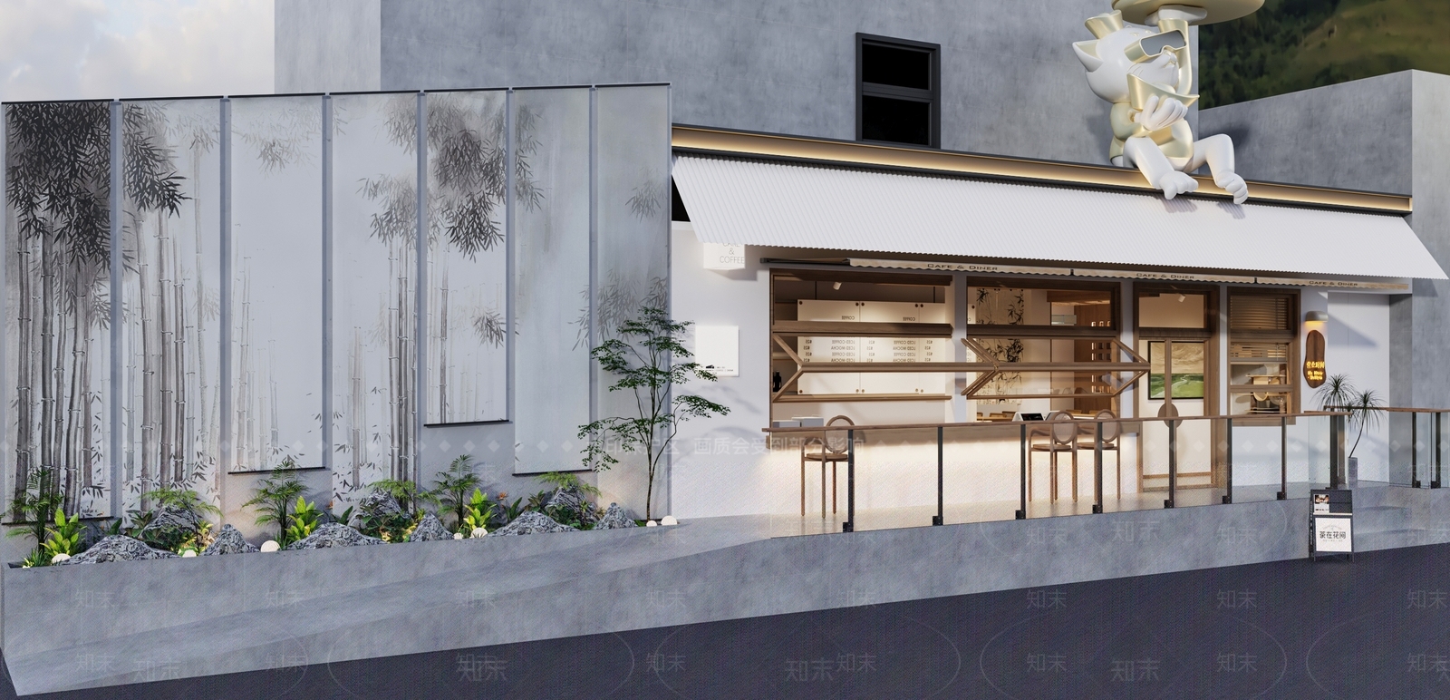 猫咪主题奶茶店3D模型下载【ID:1143224697】