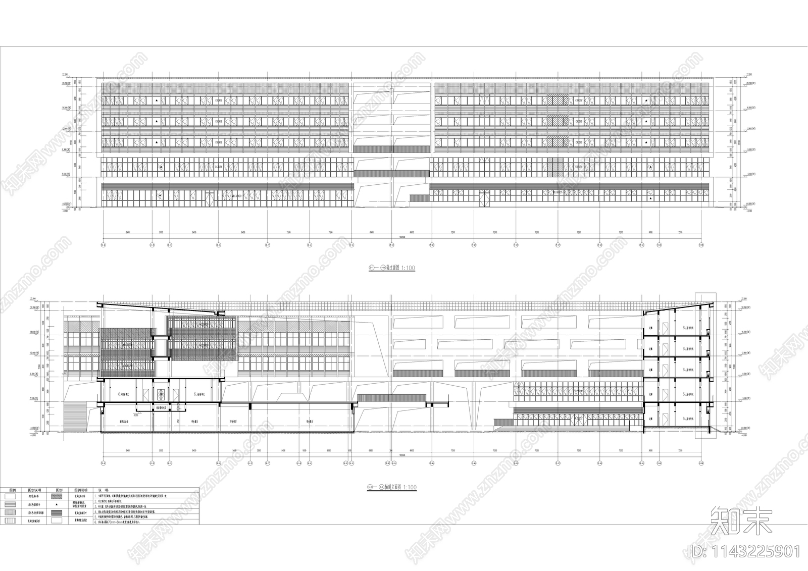 华师大淮南实验学校建筑cad施工图下载【ID:1143225901】