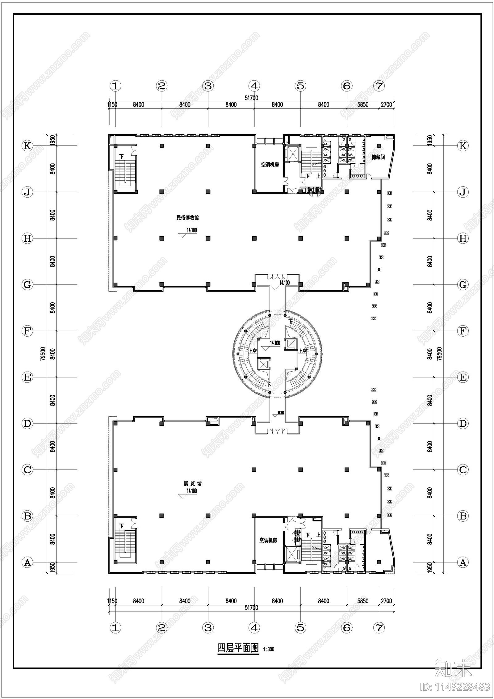 文化艺术中心展览馆建筑施工图下载【ID:1143228483】