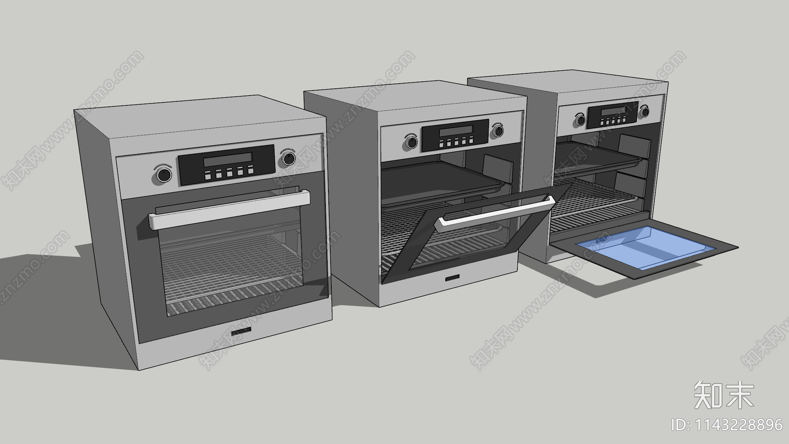 烤箱SU模型下载【ID:1143228896】