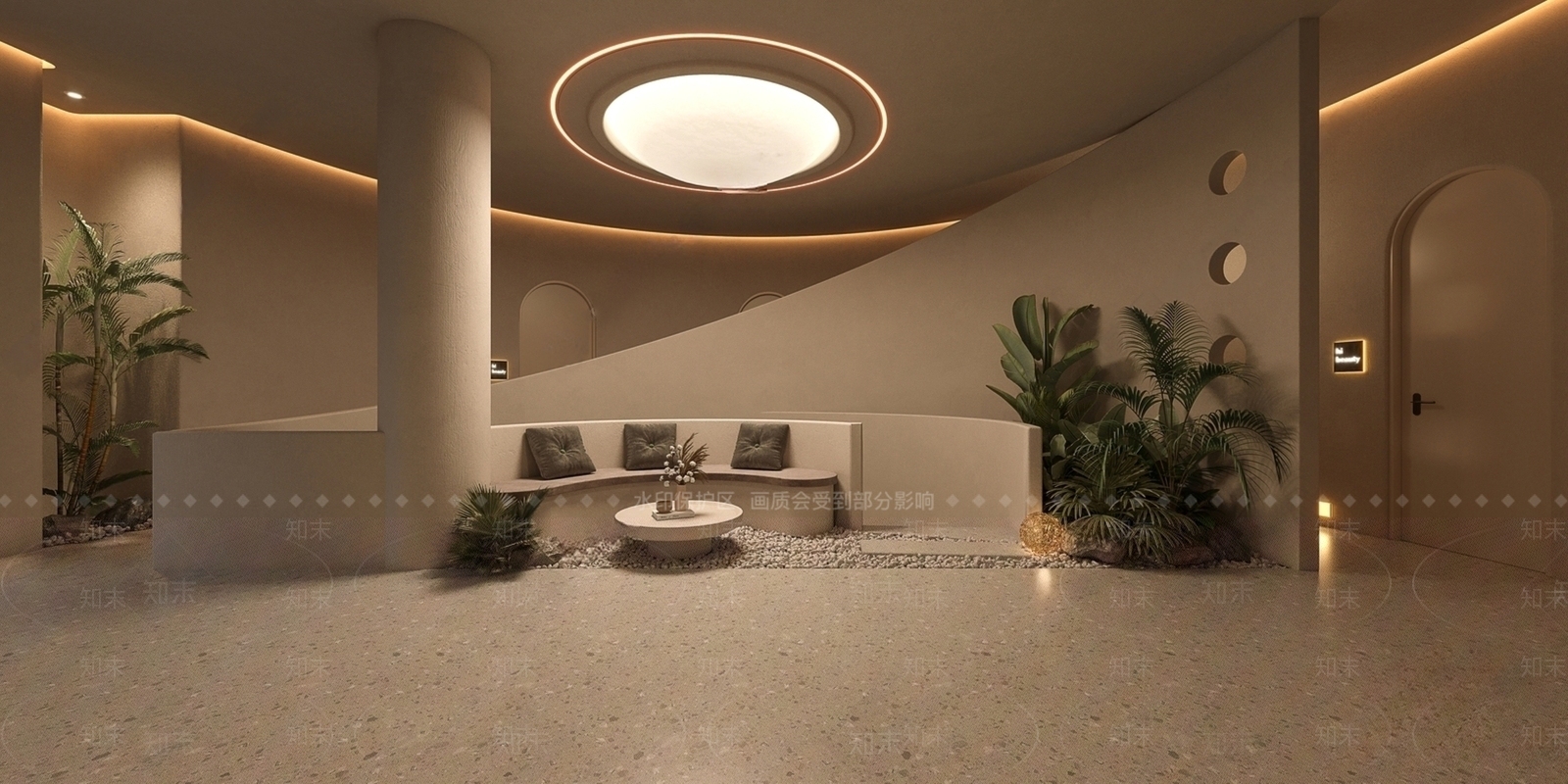 侘寂休息区SU模型下载【ID:1143229519】