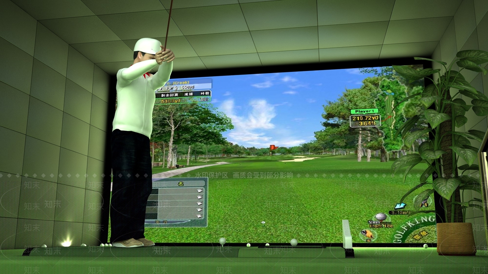 室内高尔夫场所3D模型下载【ID:1143242159】