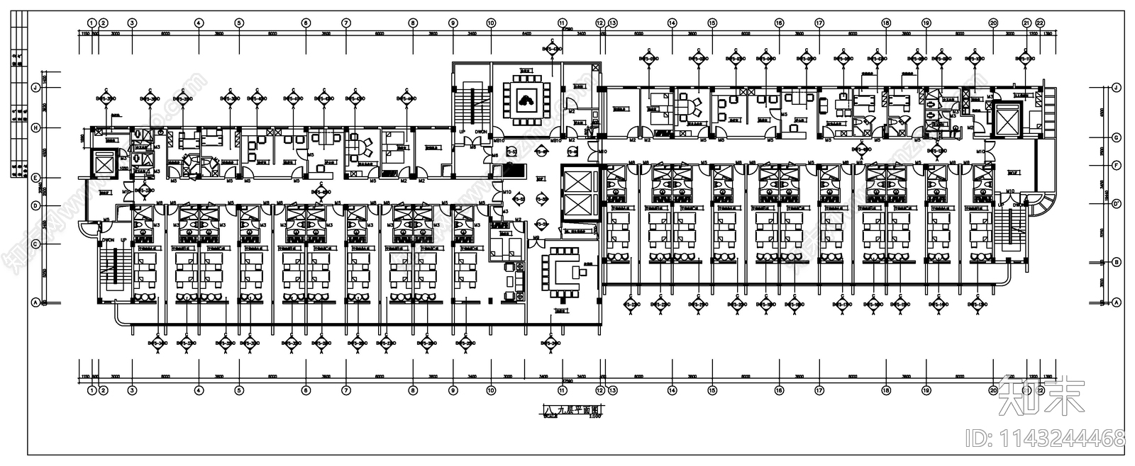 医院建筑平面布置图施工图下载【ID:1143244468】