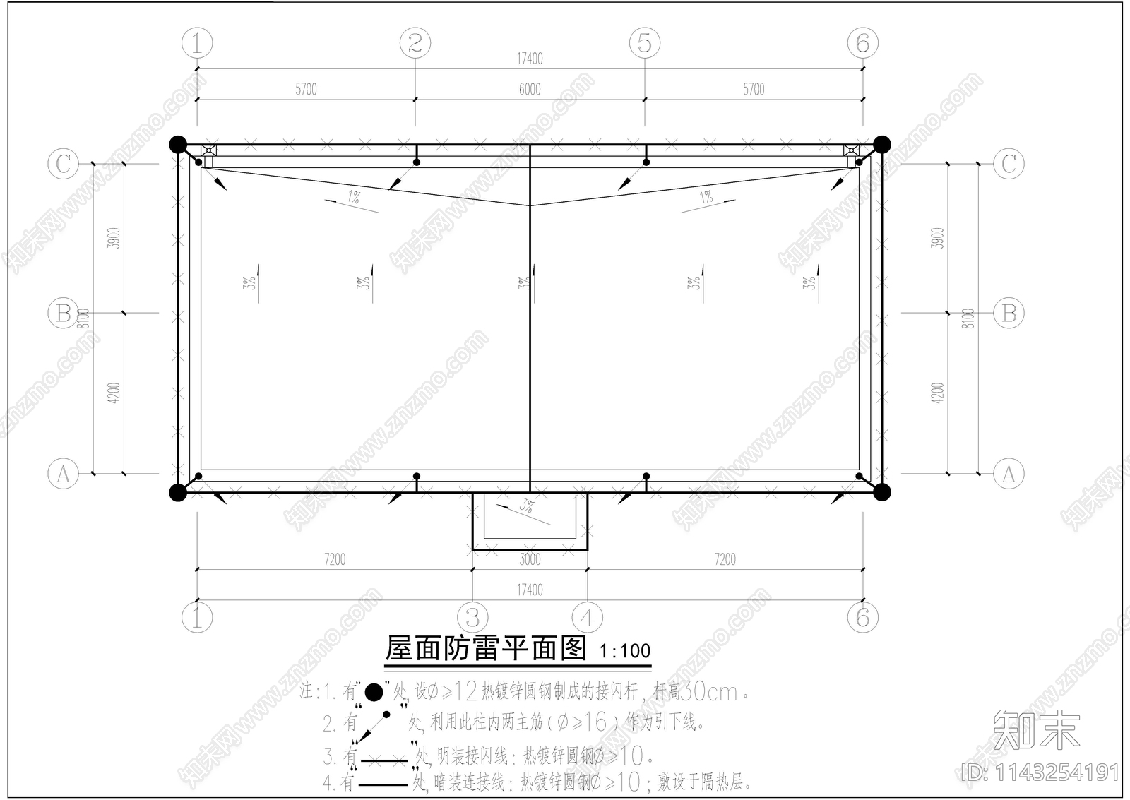 储物间建筑全套cad施工图下载【ID:1143254191】