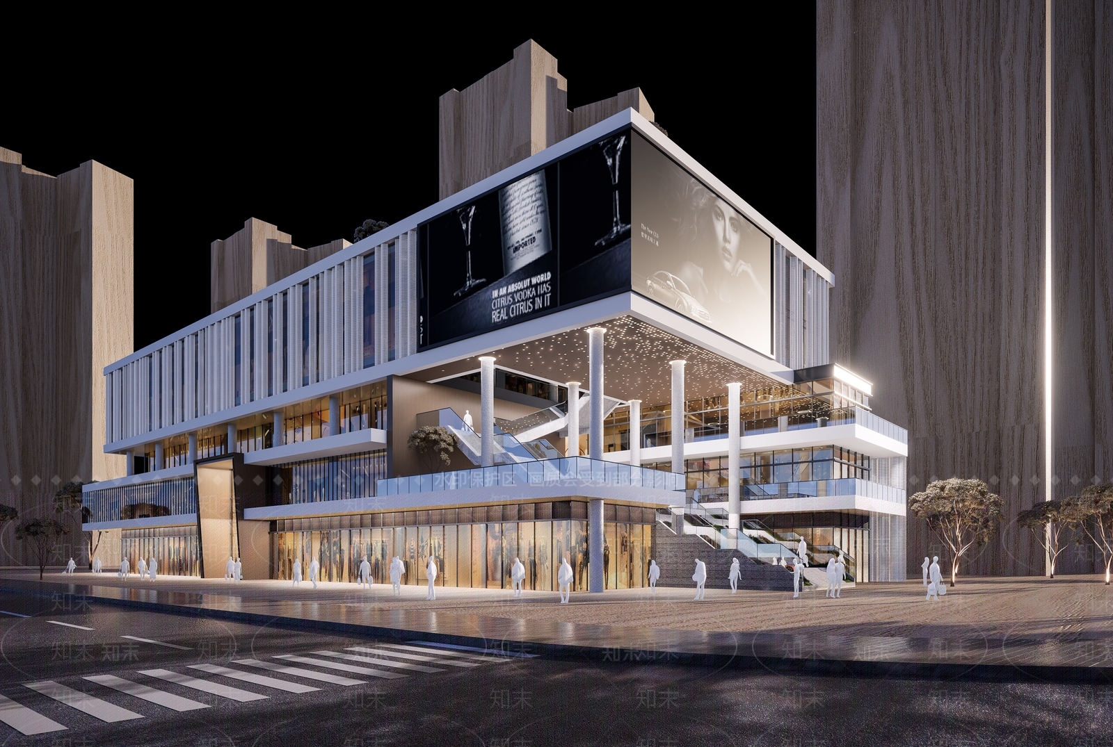 现代文化活动中心SU模型下载【ID:1143256708】