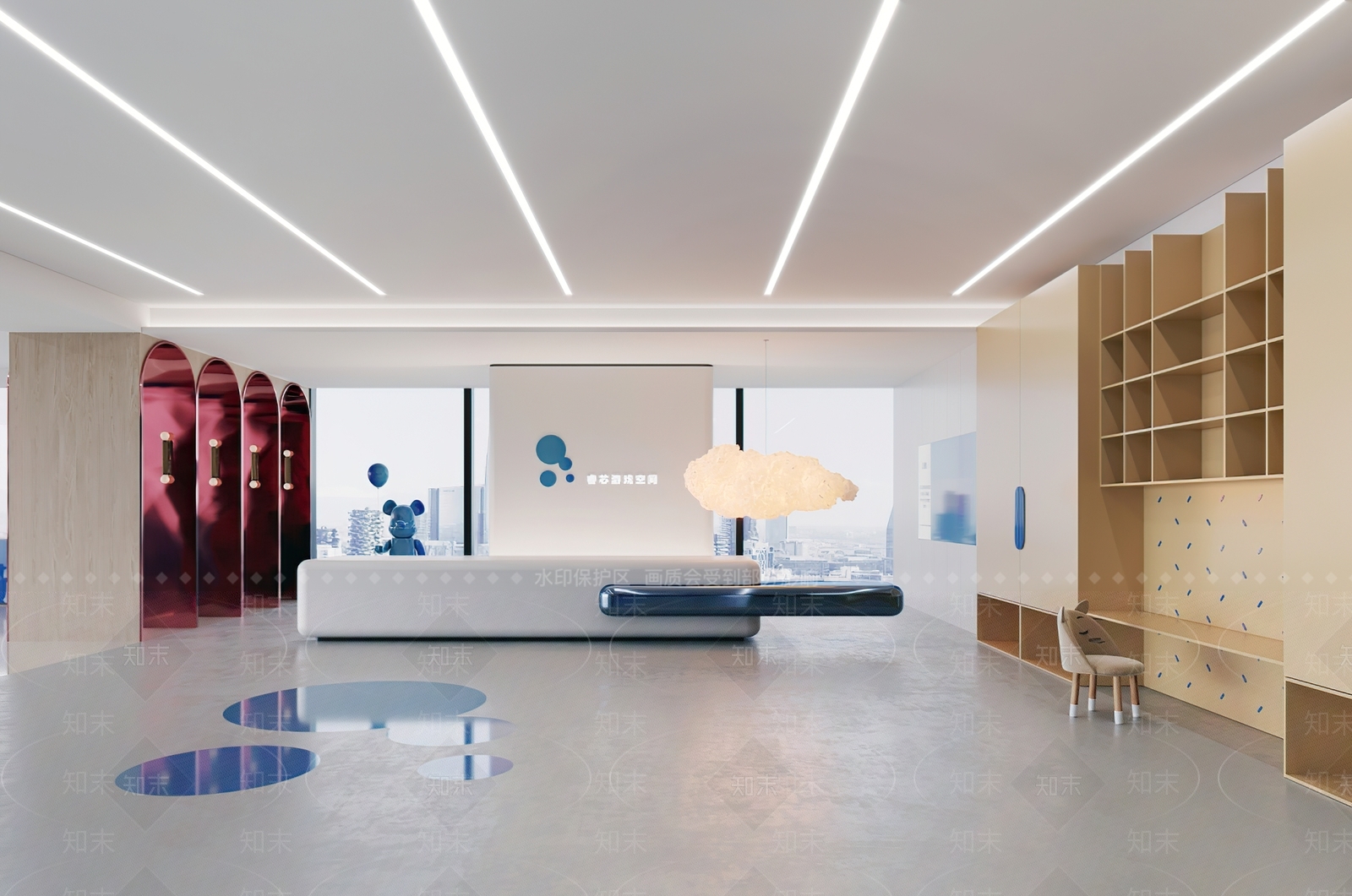 儿童培训机构大厅3D模型下载【ID:1143258191】