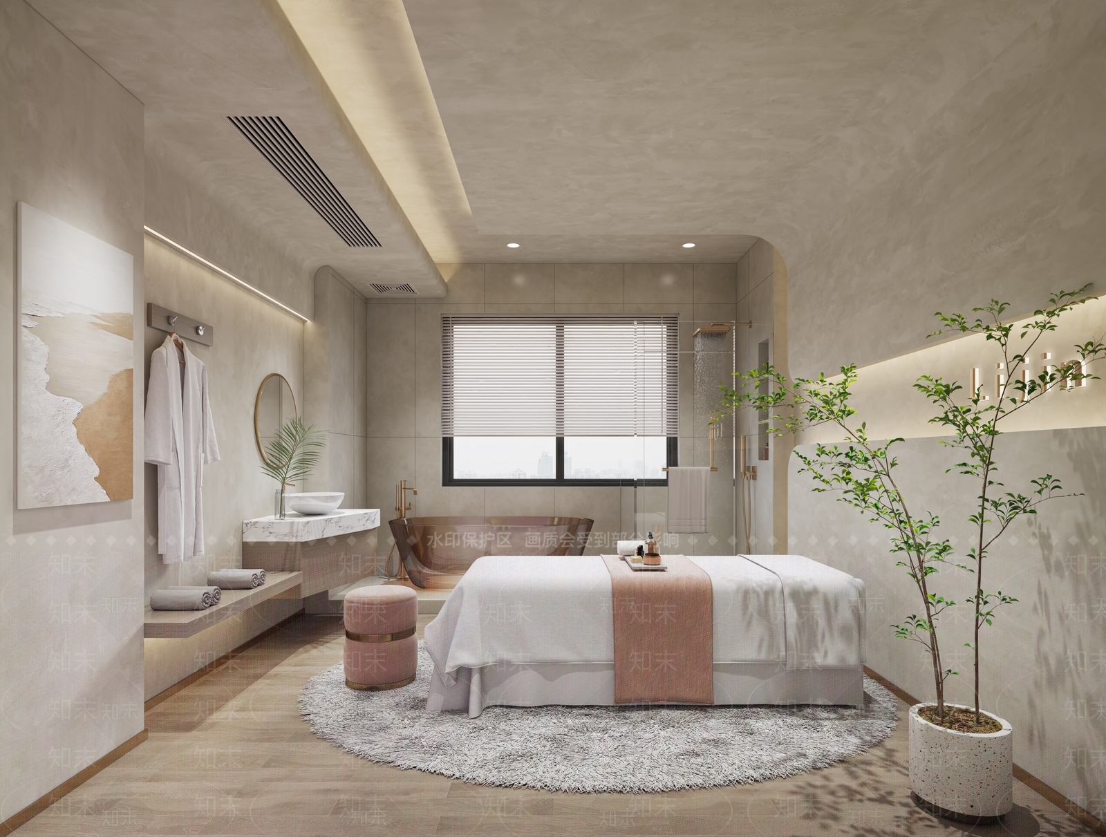 美容SPA包厢3D模型下载【ID:1143260336】